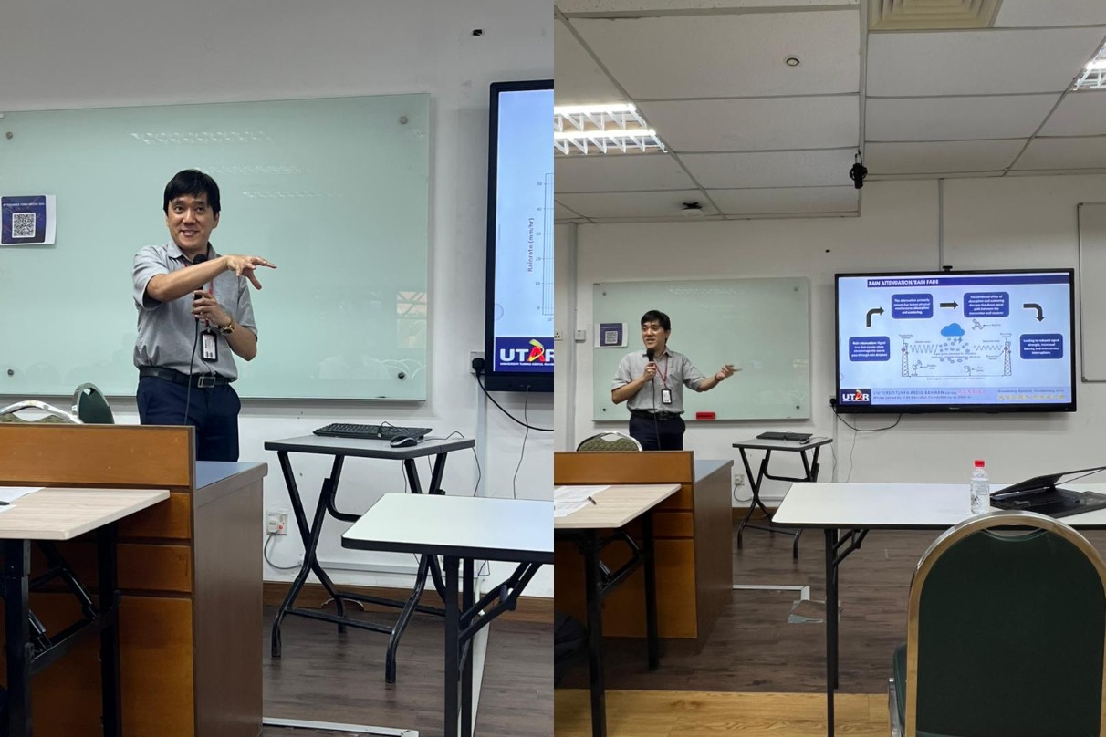 Dr Hafiz presenting his research paper