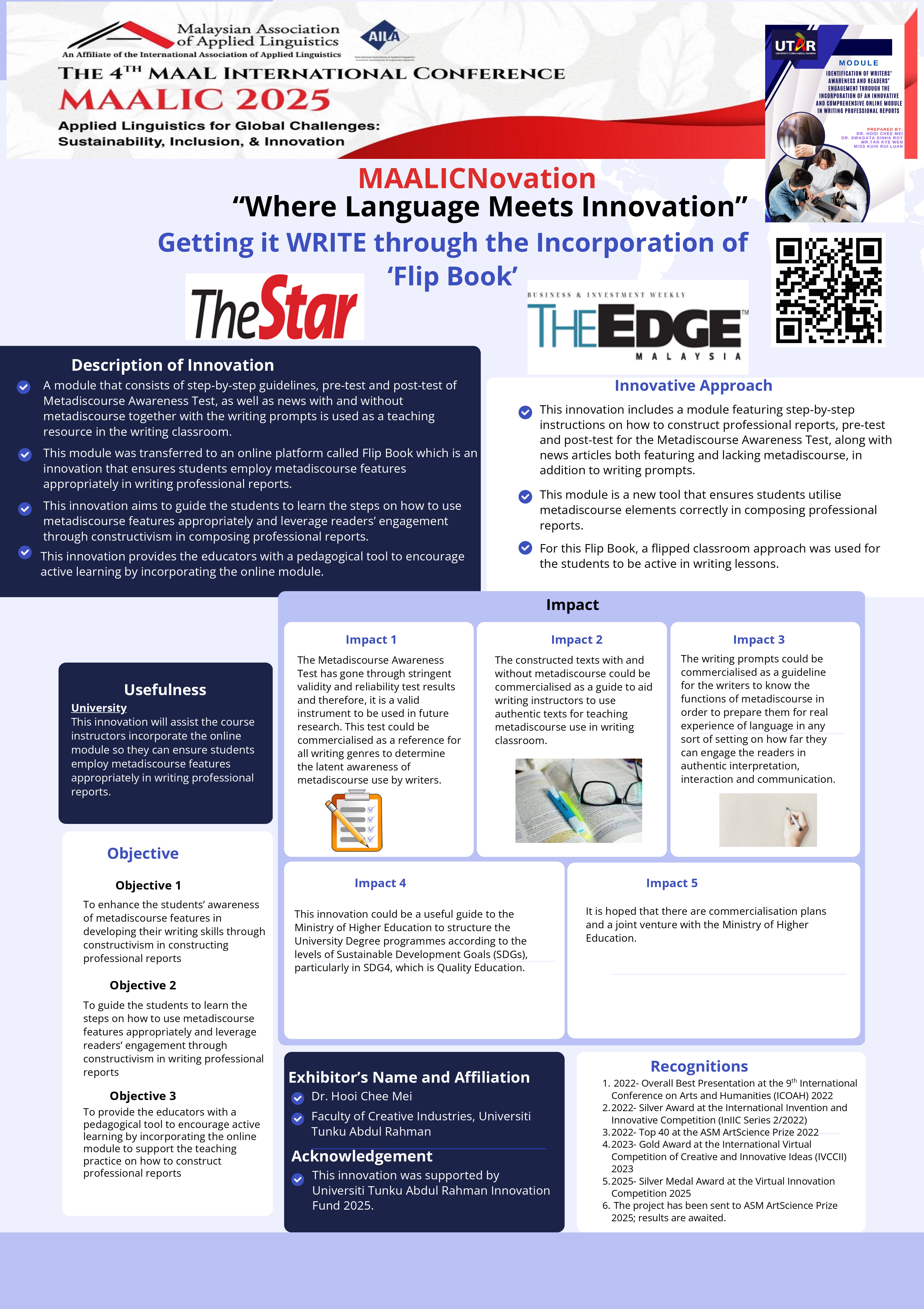 Dr Hooi’s presentation poster