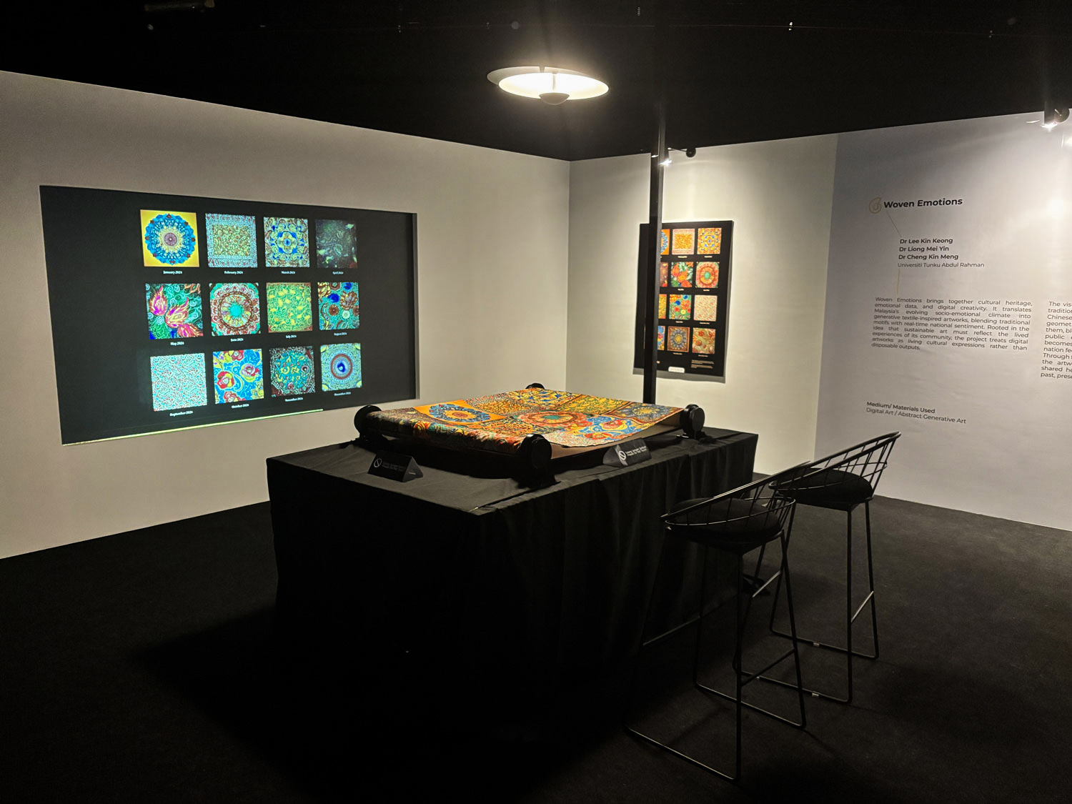 Display of Woven Emotions at the exhibition