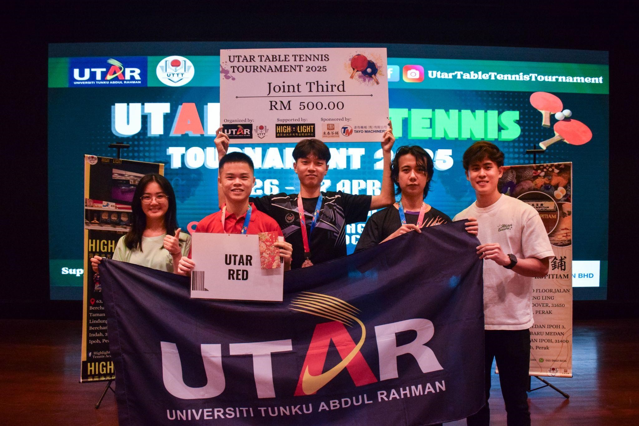 Joint third place winners: UTAR Red (left photo) and FTC (right photo)