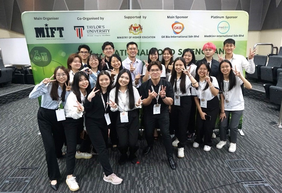 The UTAR team all smiles marking their participation at the 14th MIFT National Food Science and Technology Competition (NFSTC) 2025