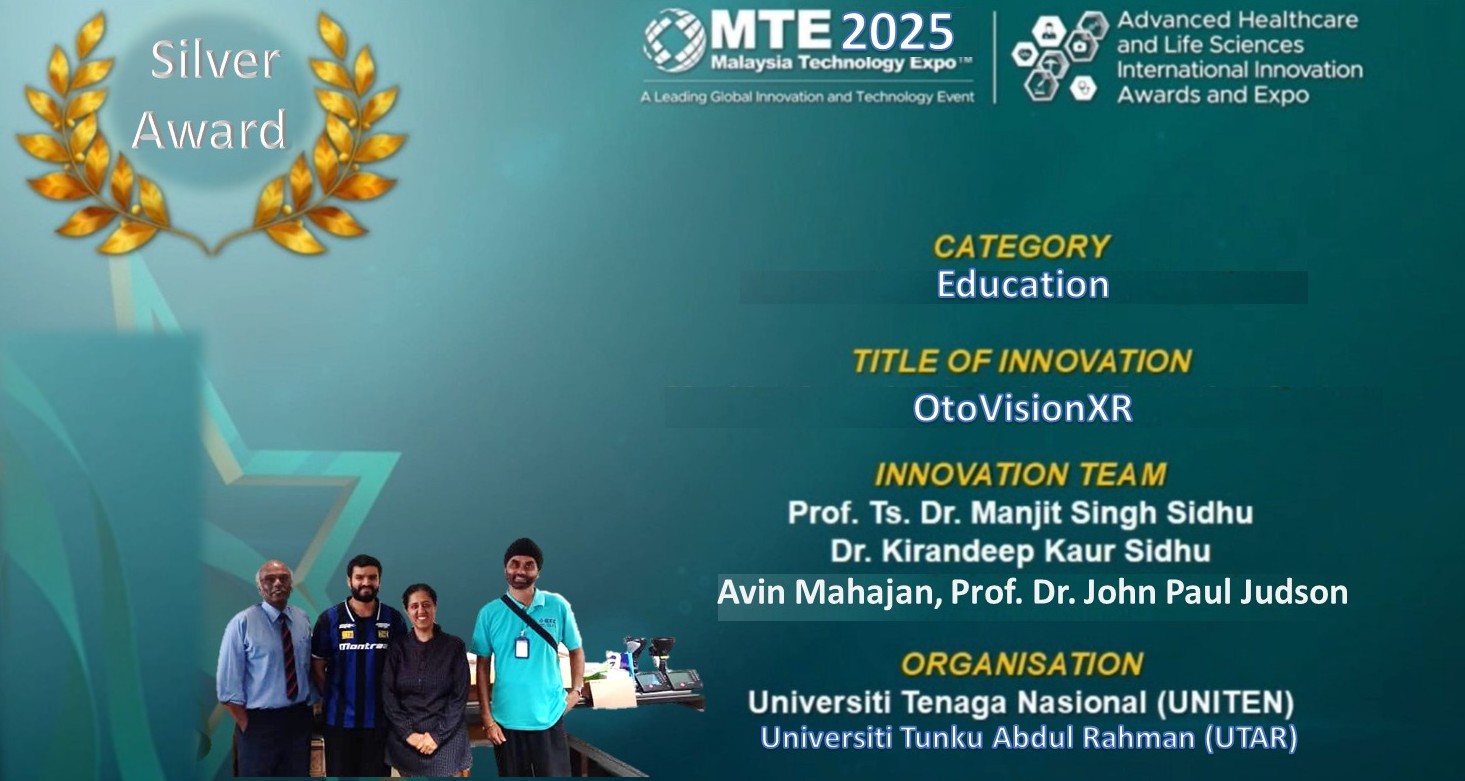 Silver Award winners (from left): Prof Judson, Mr Alvin, Dr Kirandeep and Prof Manjit Singh 