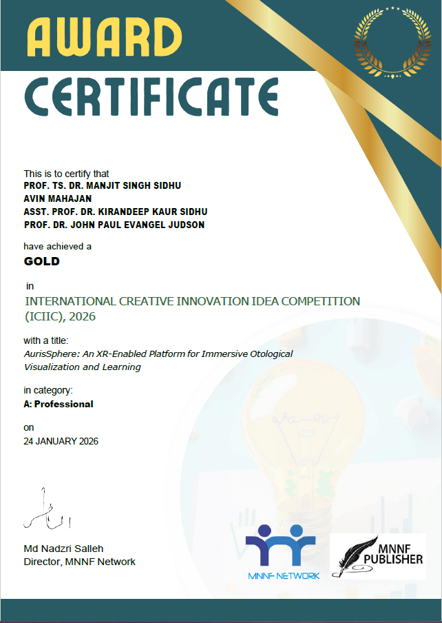 The team’s winning certificate