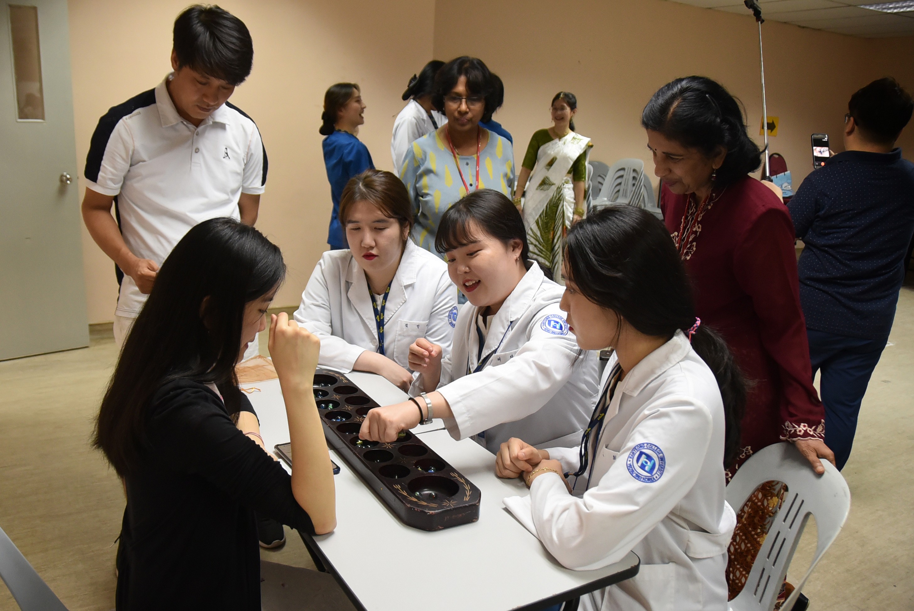 Hanyeong University students having a great time learning and playing ...