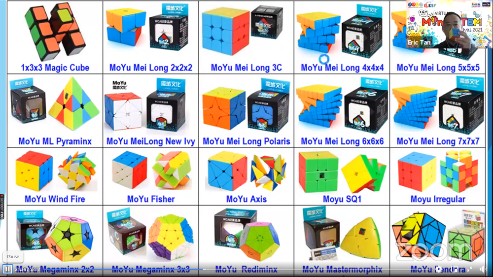 Different type shop of cube