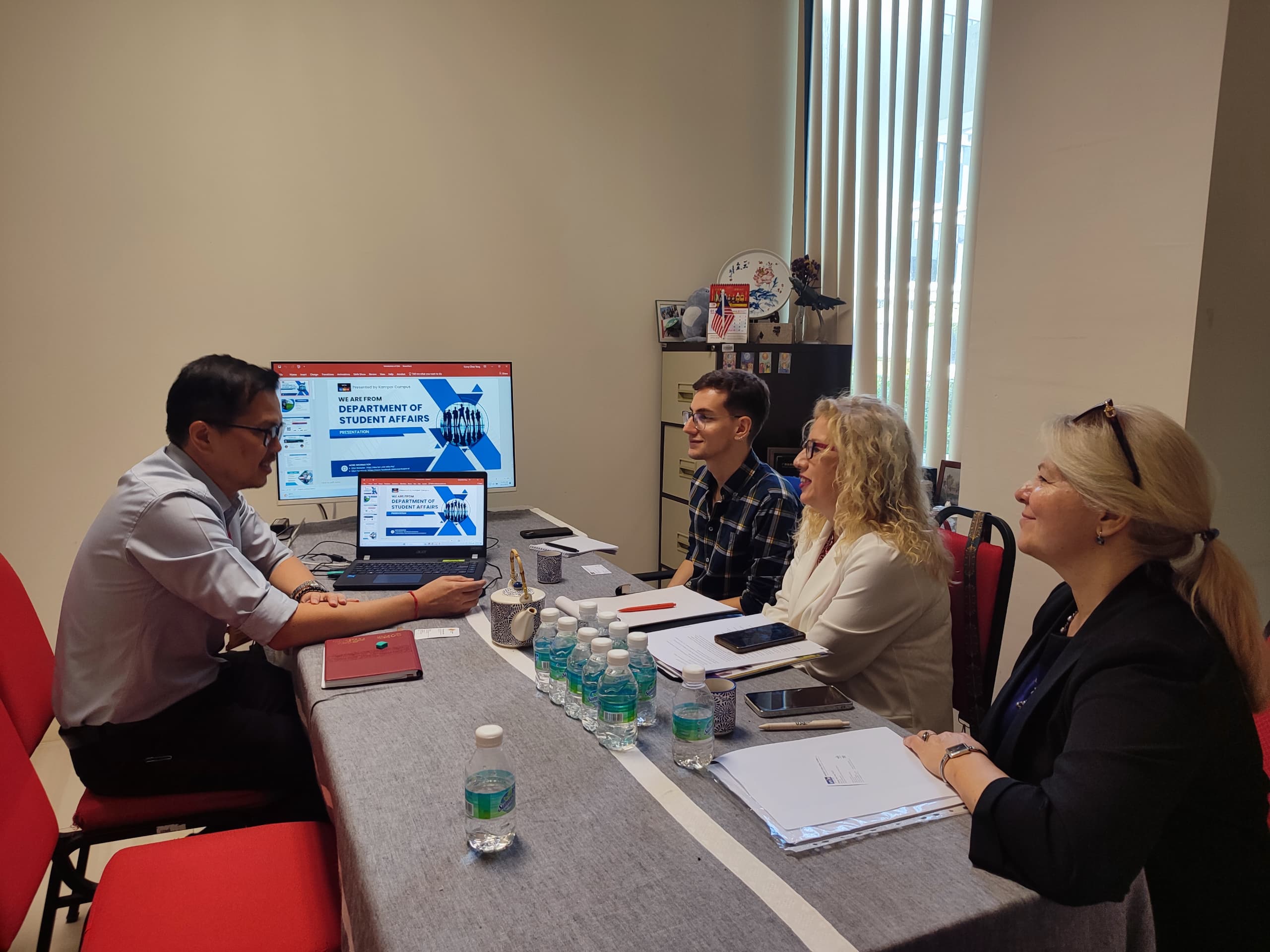 UJA delegates having their academic collaboration session at UTAR Kampar Campus 