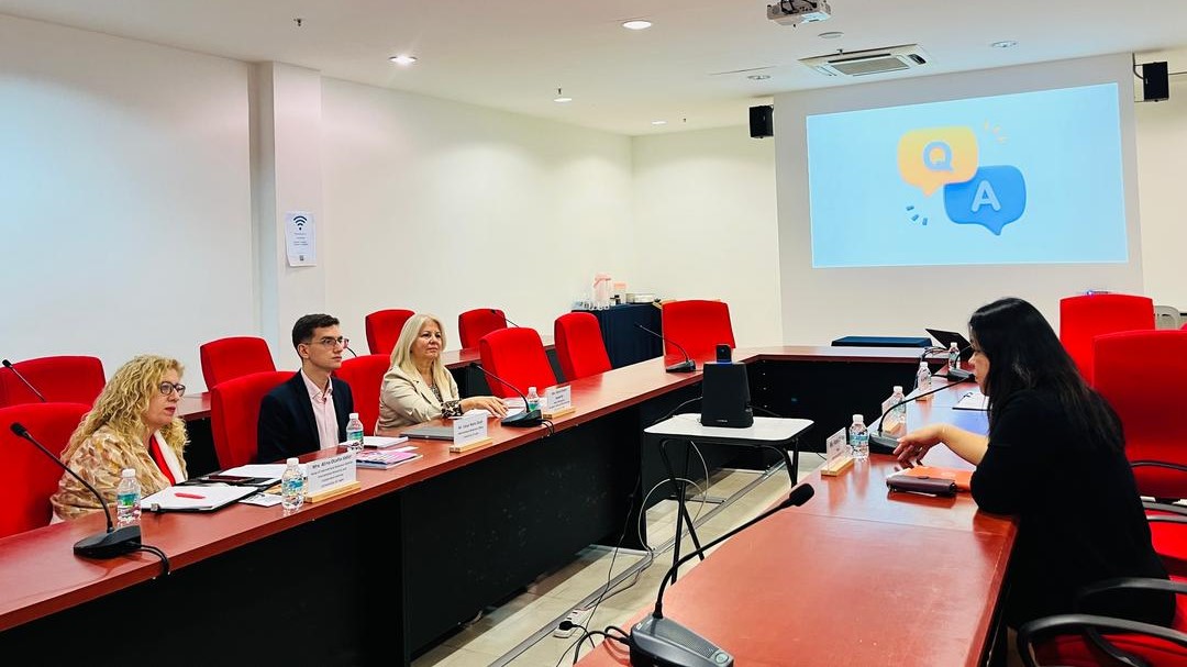 UJA delegates engaging in an academic collaboration session at UTAR Sungai Long Campus 