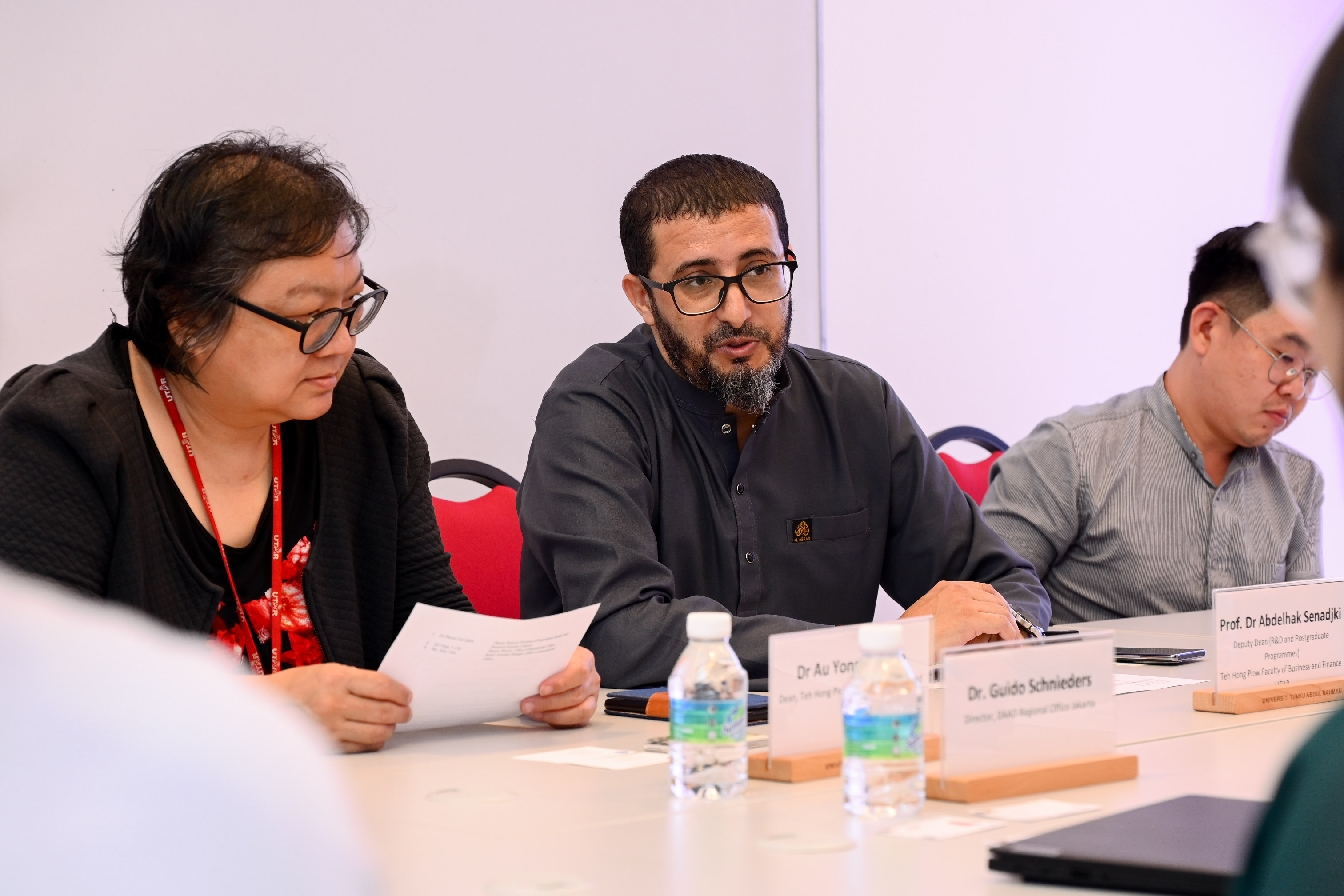Meeting with faculty members