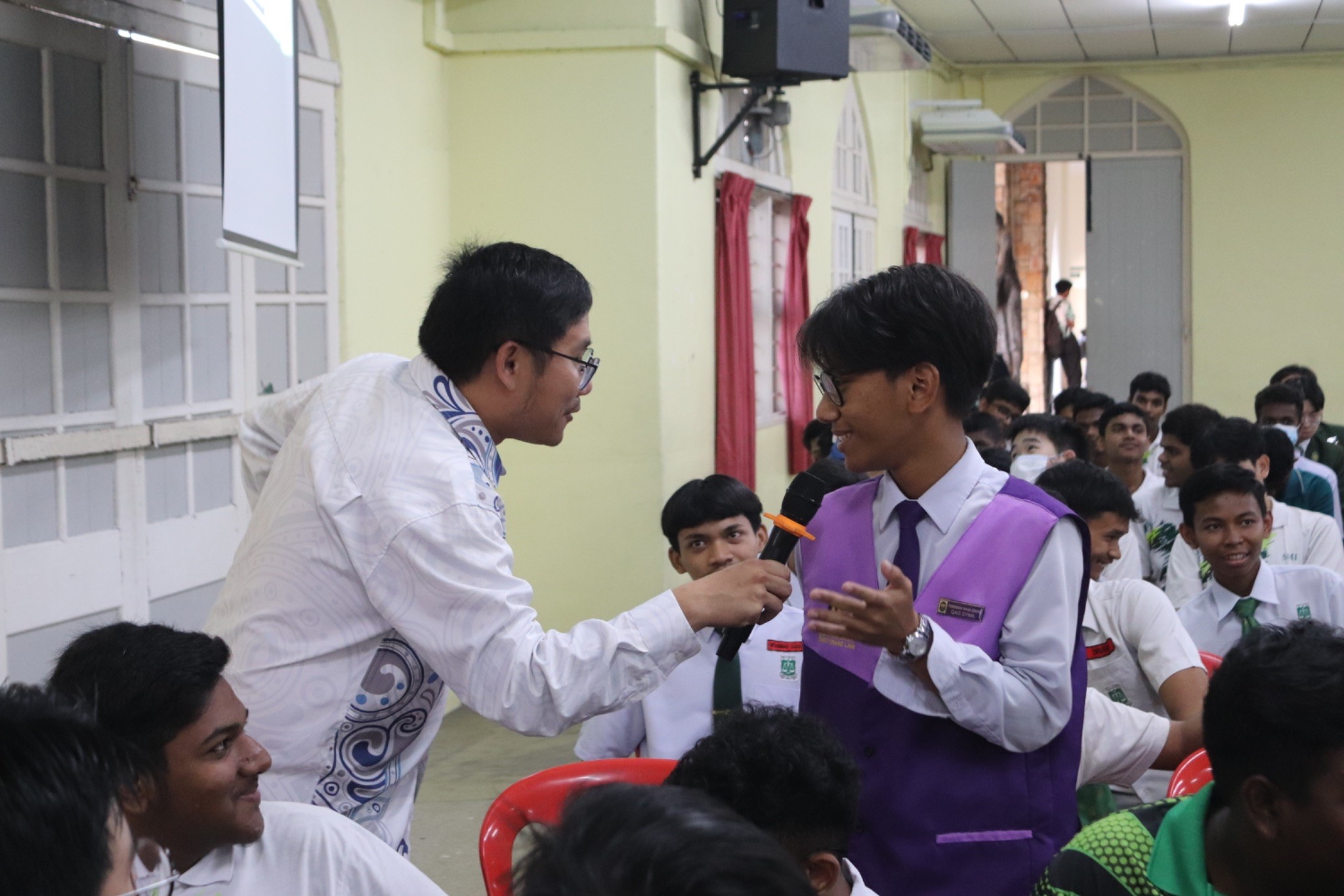 A Form 5 student sharing his career aspirations 