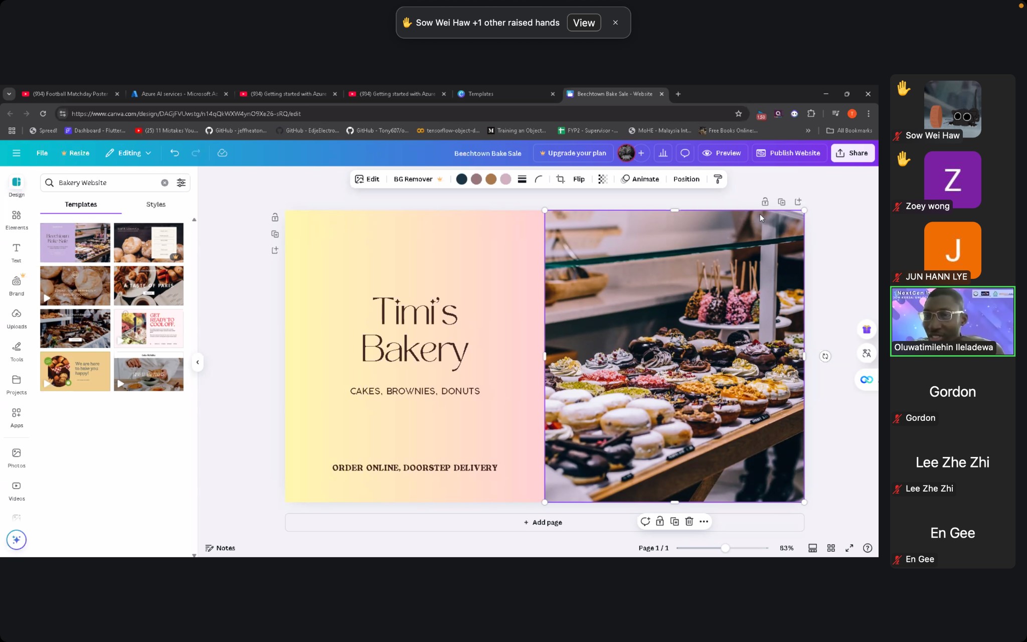 Mr Timi hosting the Canva Learning Session