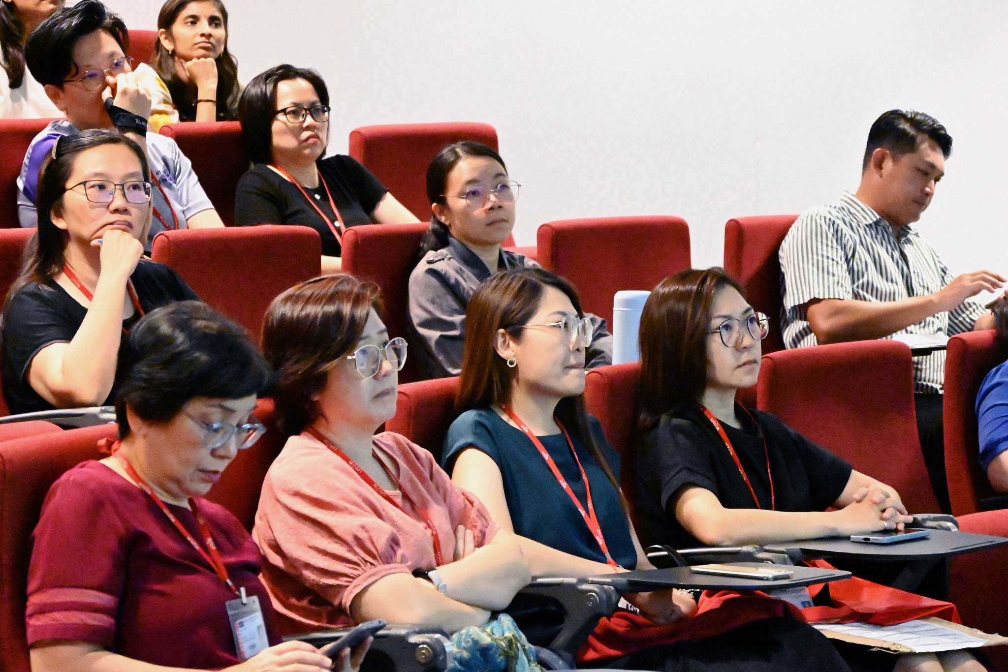 Participants listening attentively 