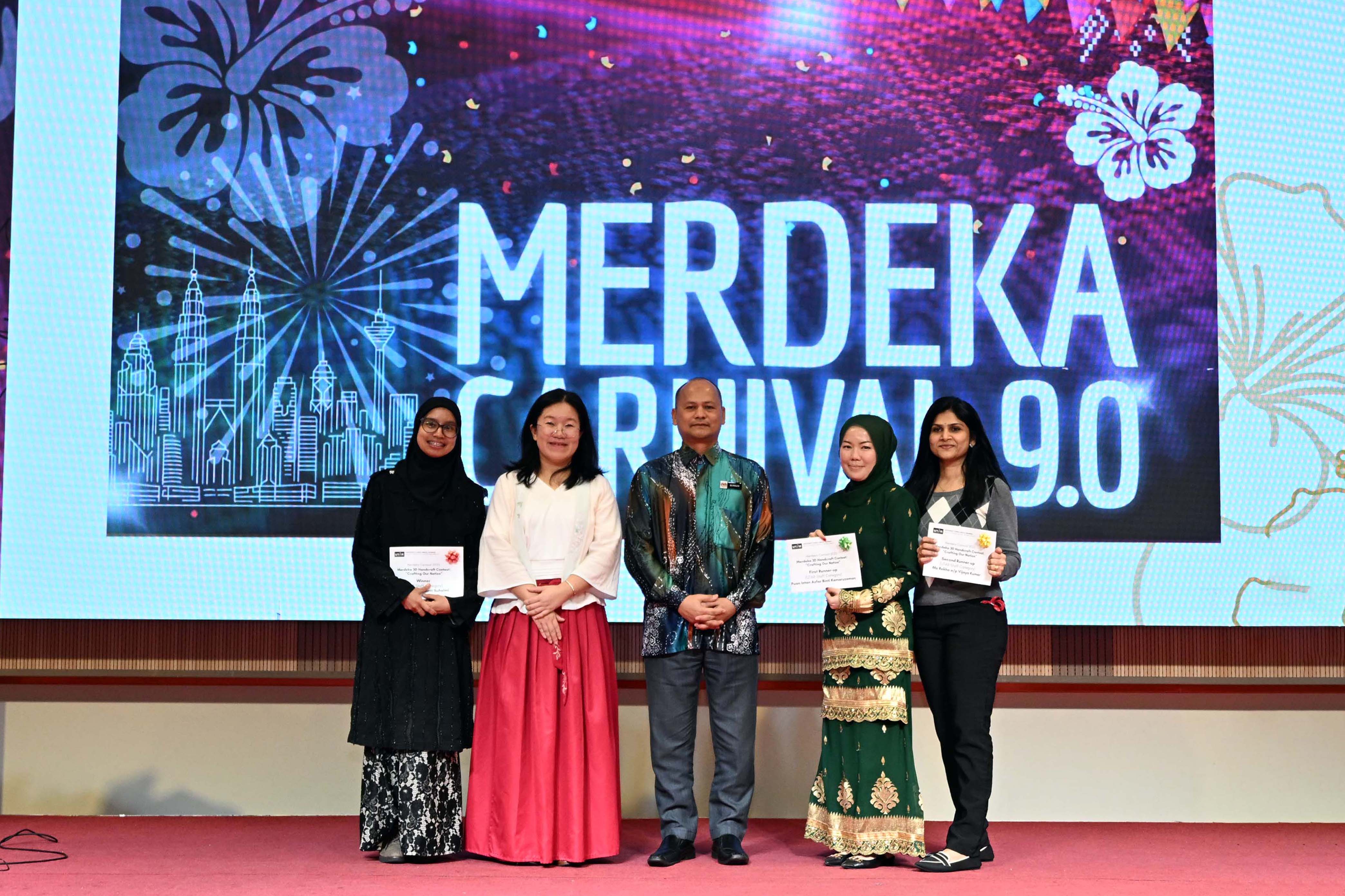 Winners of 3D Merdeka Craft Competition