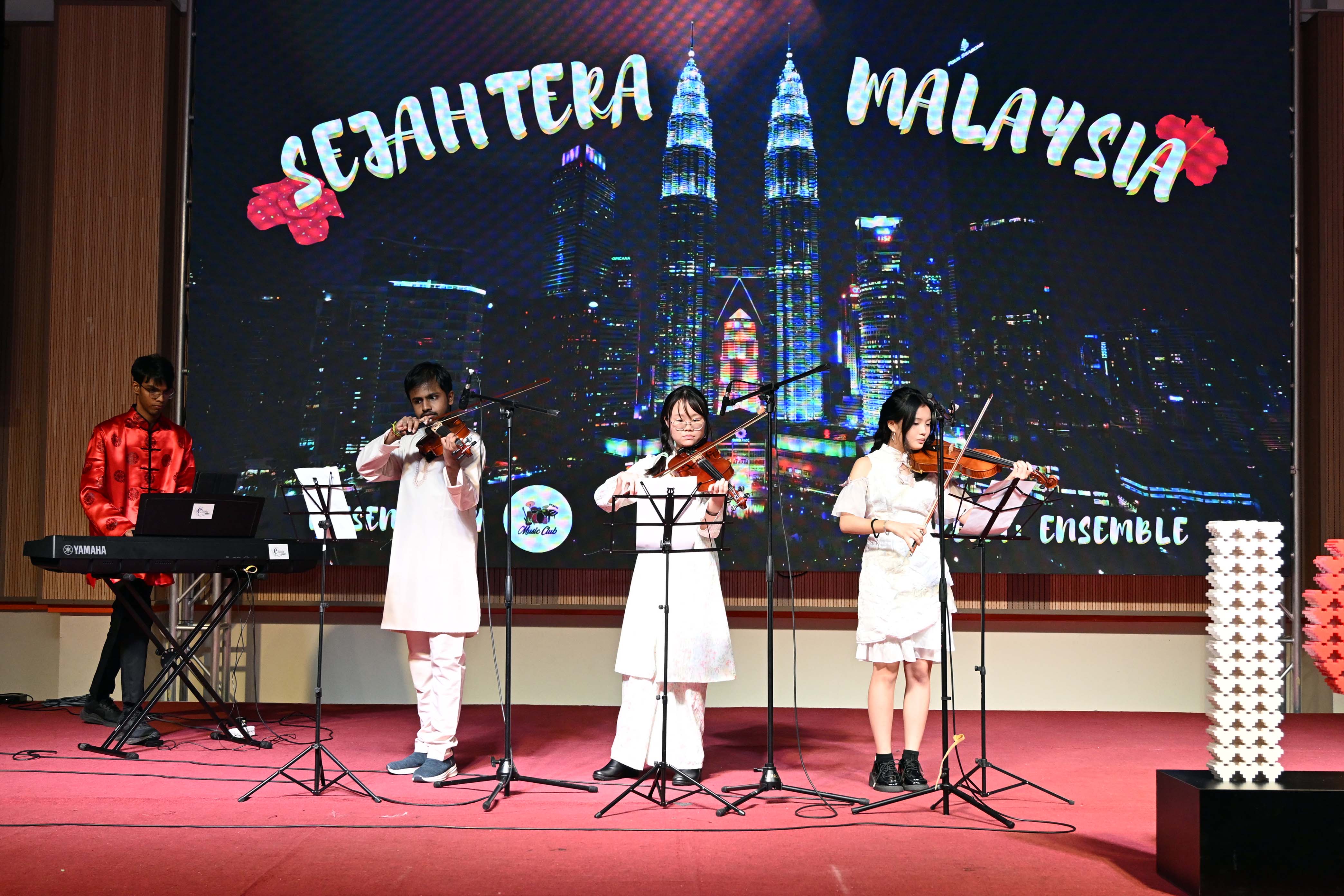 Instrumental (left picture) and singing (right picture) performances