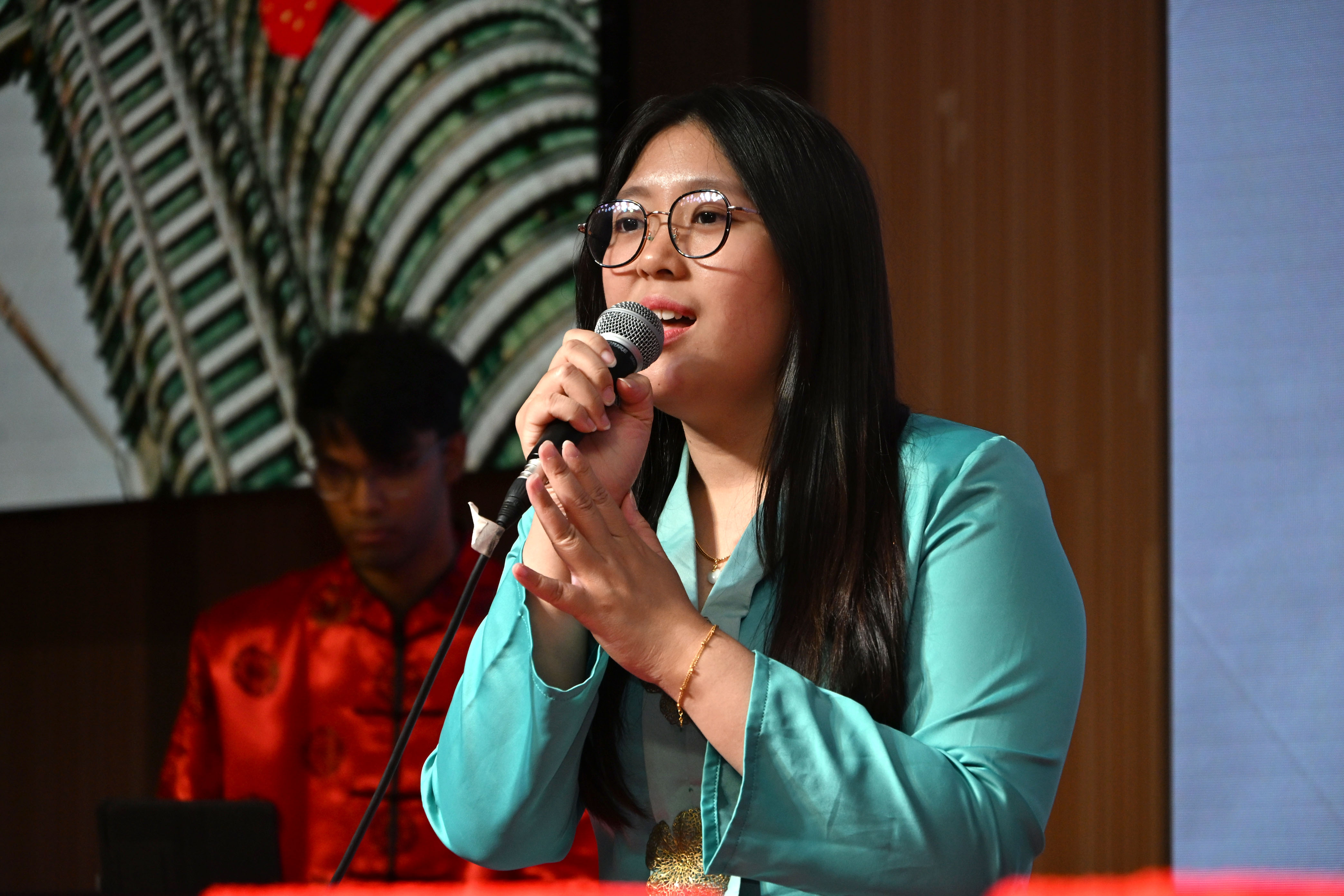 Instrumental (left picture) and singing (right picture) performances