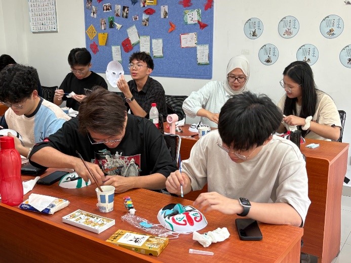 UTAR students and academics unleashing their creativity on blank masks