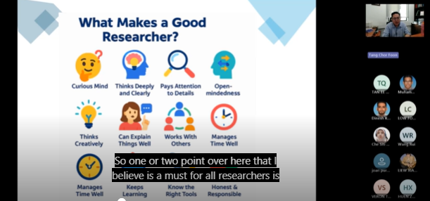 Some of Dr Tang’s presentation slides