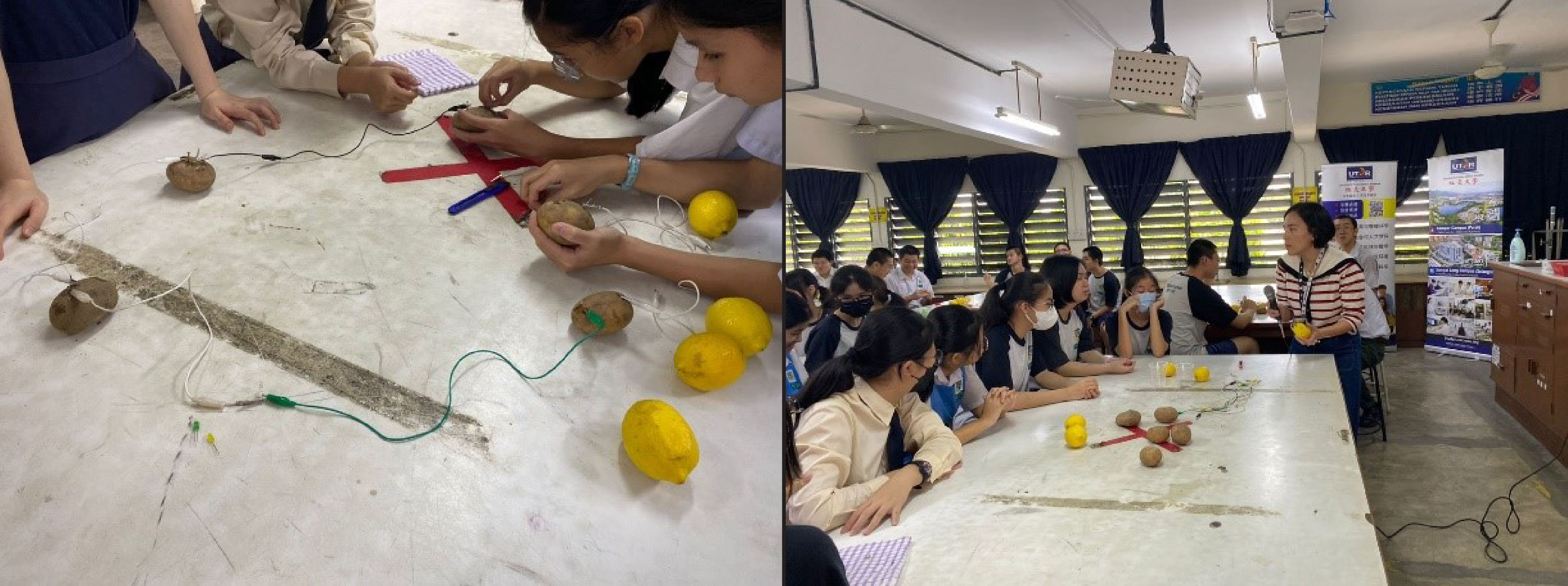 Fruit battery experiment with Dr Sim