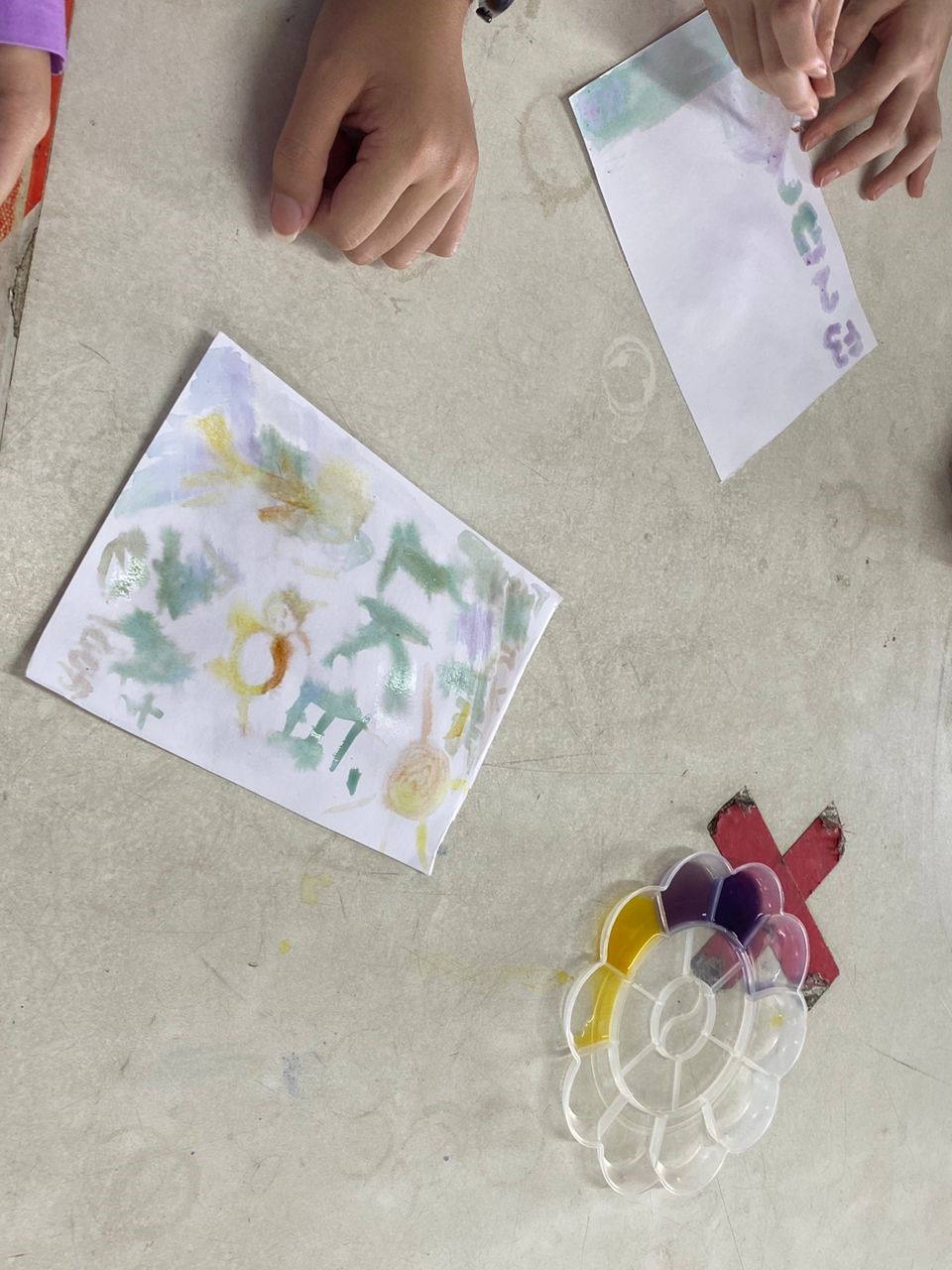 Students learning about natural pH indicators using red cabbage and turmeric