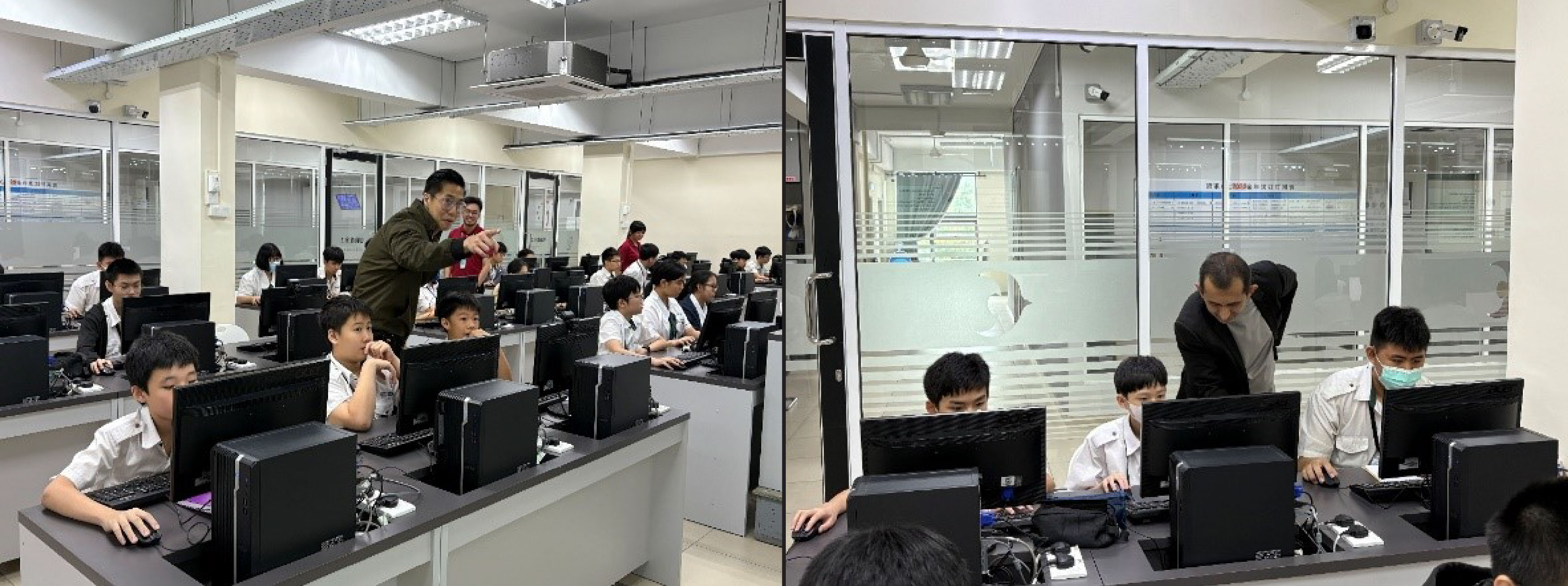 Mr Kelwin Tan and Dr Nawaf at the Responsive Web Design workshop