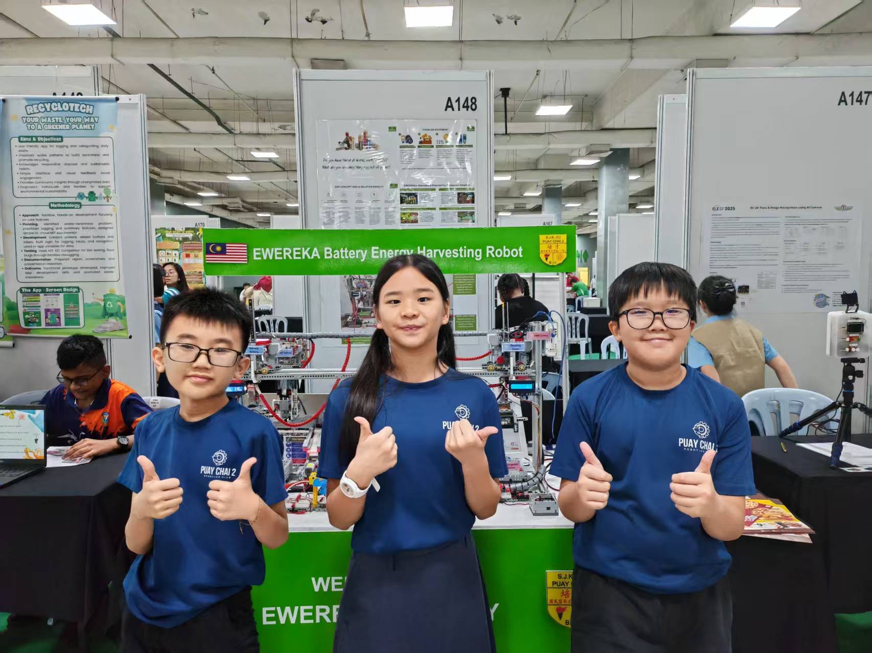 From left: Teh, Chong and Lee