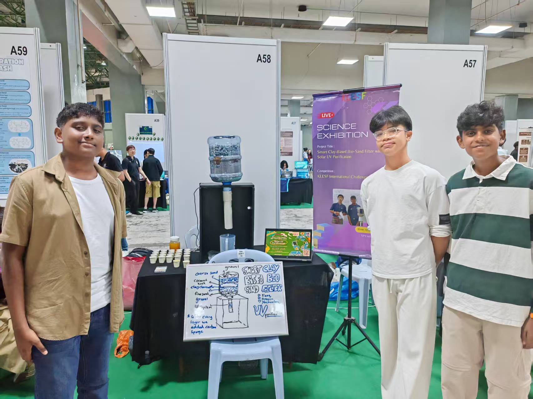 From left: Disyen, Faeq and Yasheelan