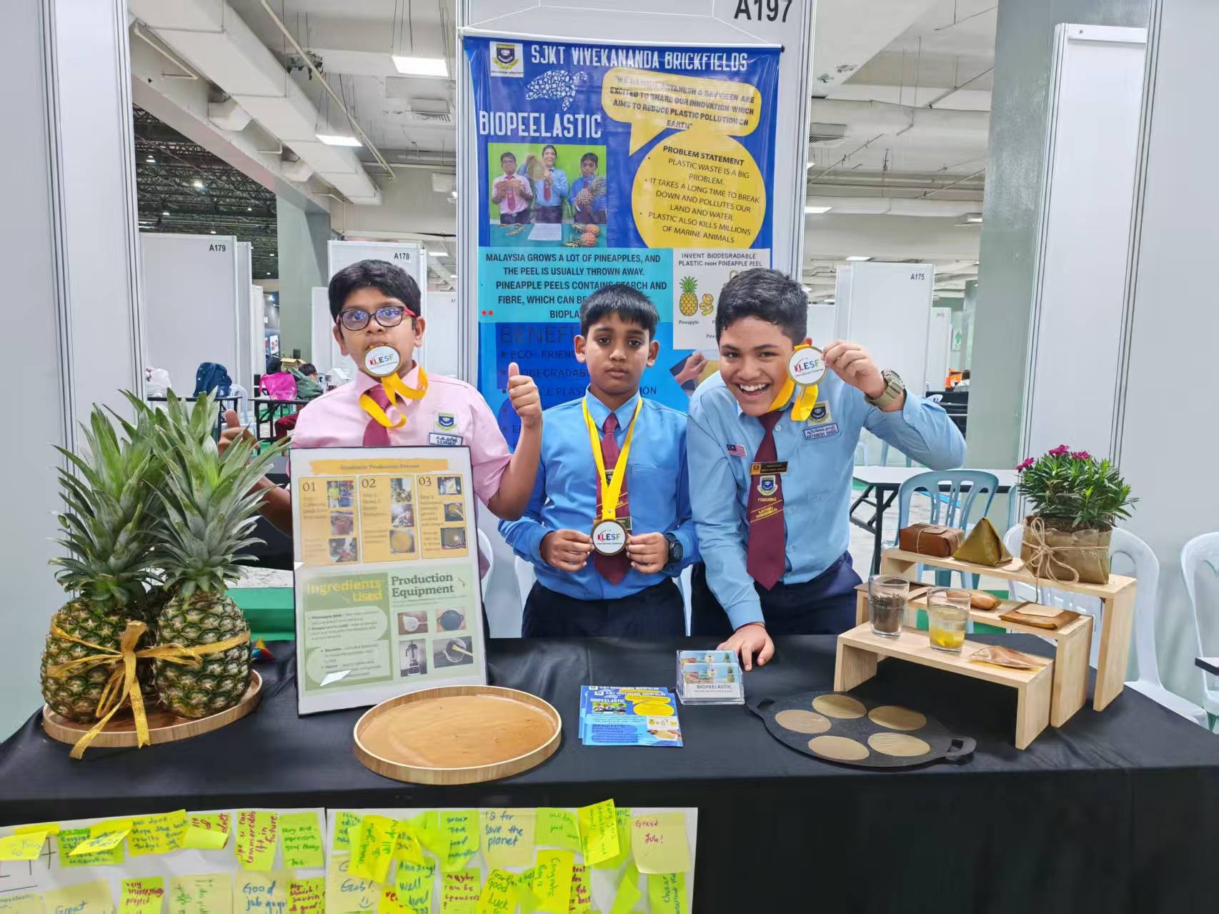 From left: Namish, Savvieen and Aryanesh