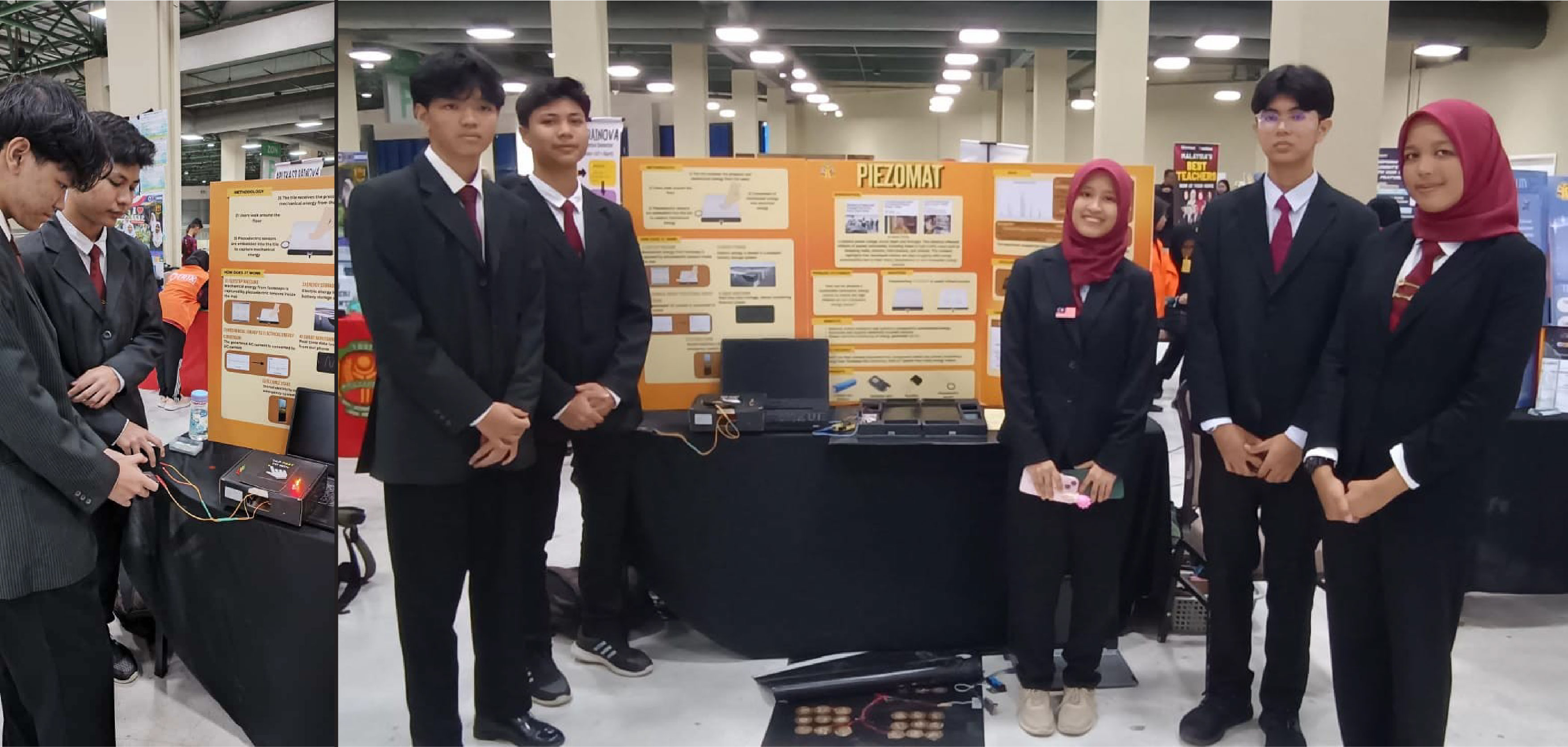 Robofest Exhibition: SMK Bandar Seri Putera students with their AI innovation Piezomat