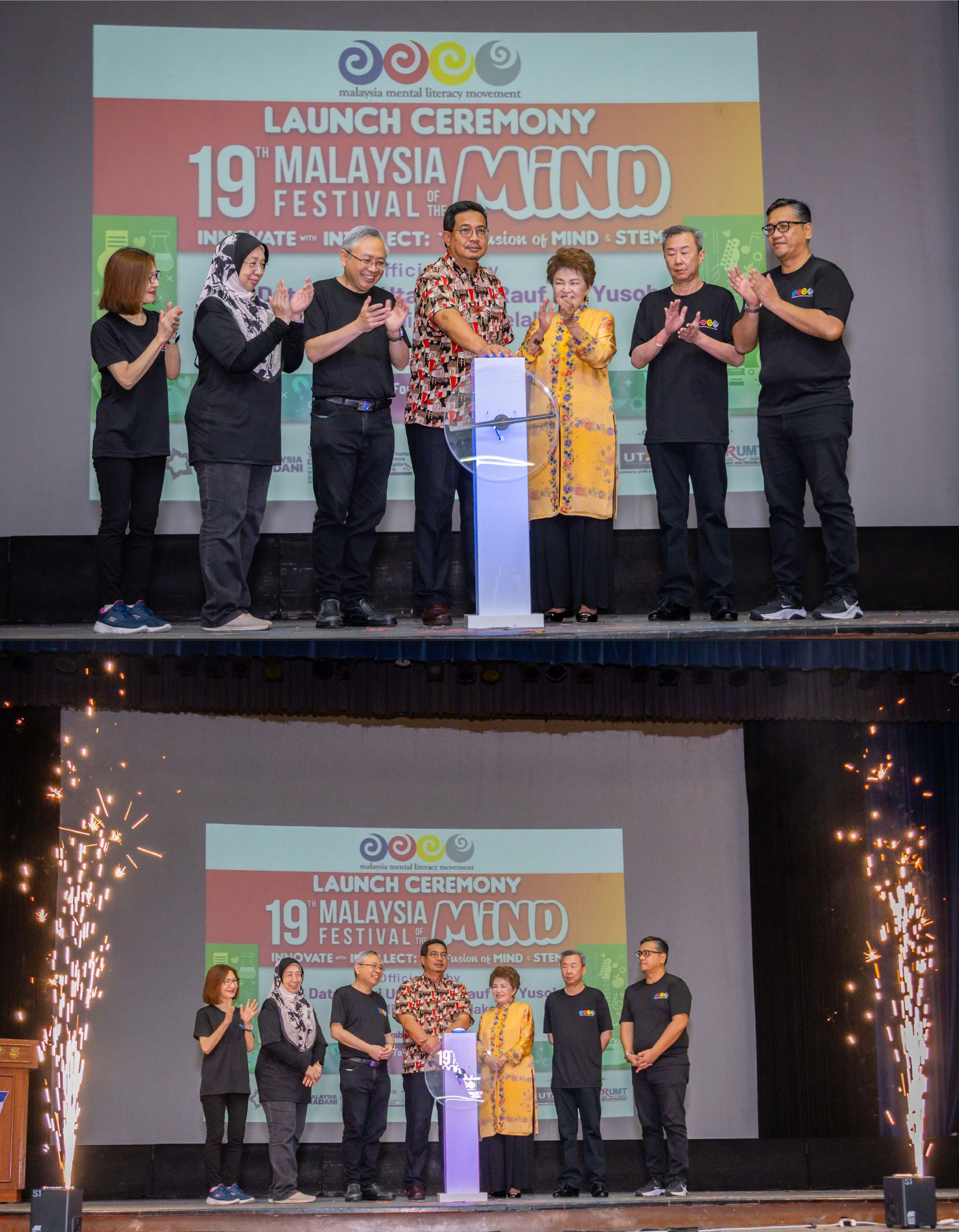 From left: Ms Lim, Prof Zuraidah, Prof Dato’ Ewe, YB Datuk Rosli, Tan Sri Ng, Dato’ Sri Mah and Prof Faidz during the opening ceremony