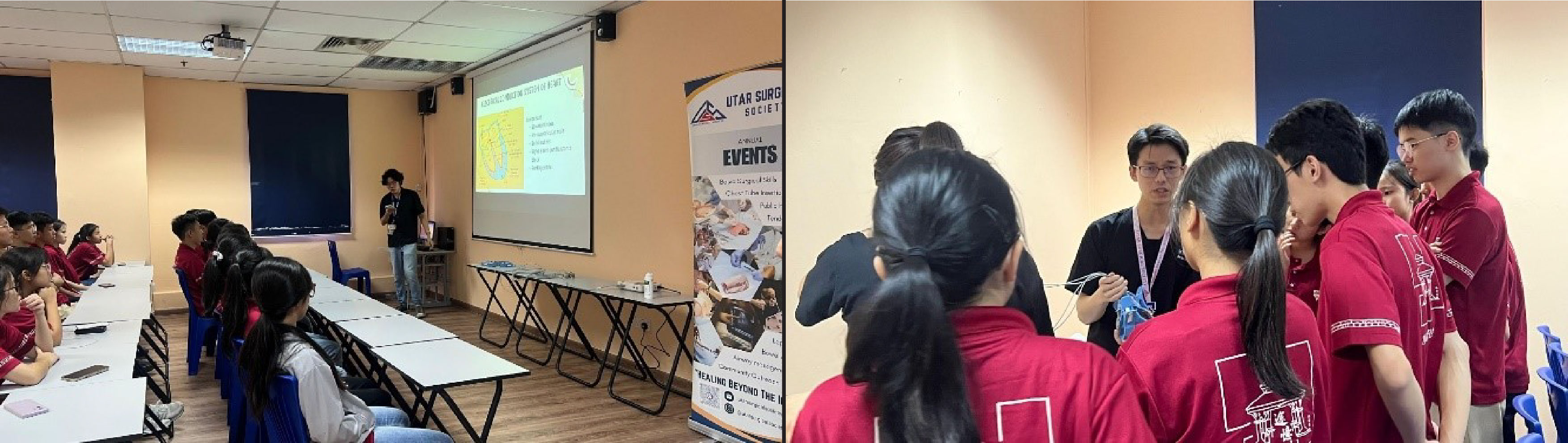 Hands-on cardiac and surgical skills session by UTAR MBBS students