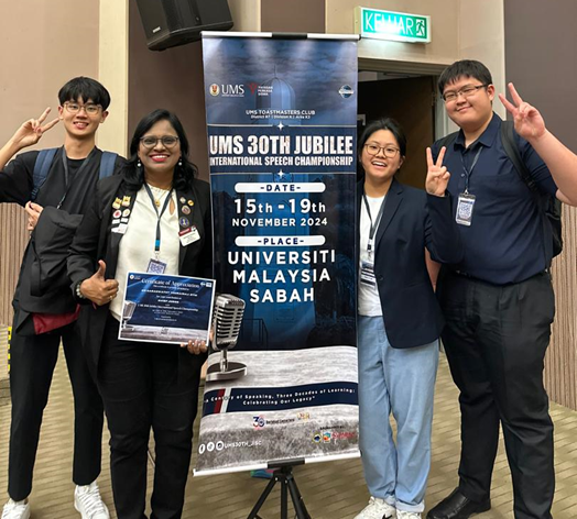 From left: Casimir Chiong, Dr Saraswathy, Teo, and Koh