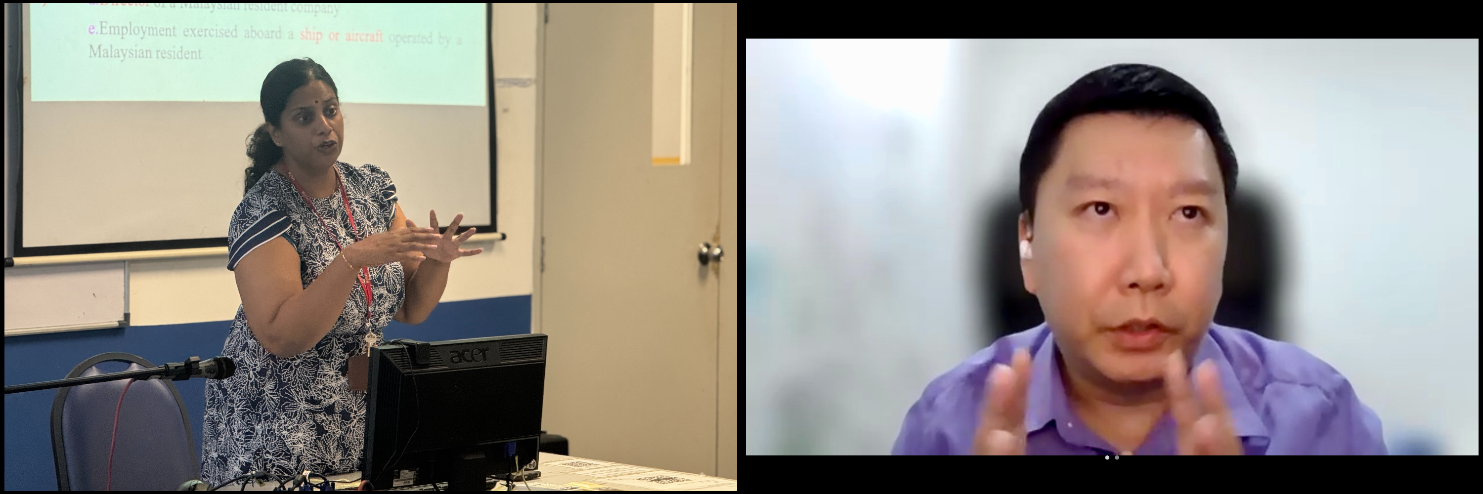 Ms Logeswary (left) and Dr Tan (right)