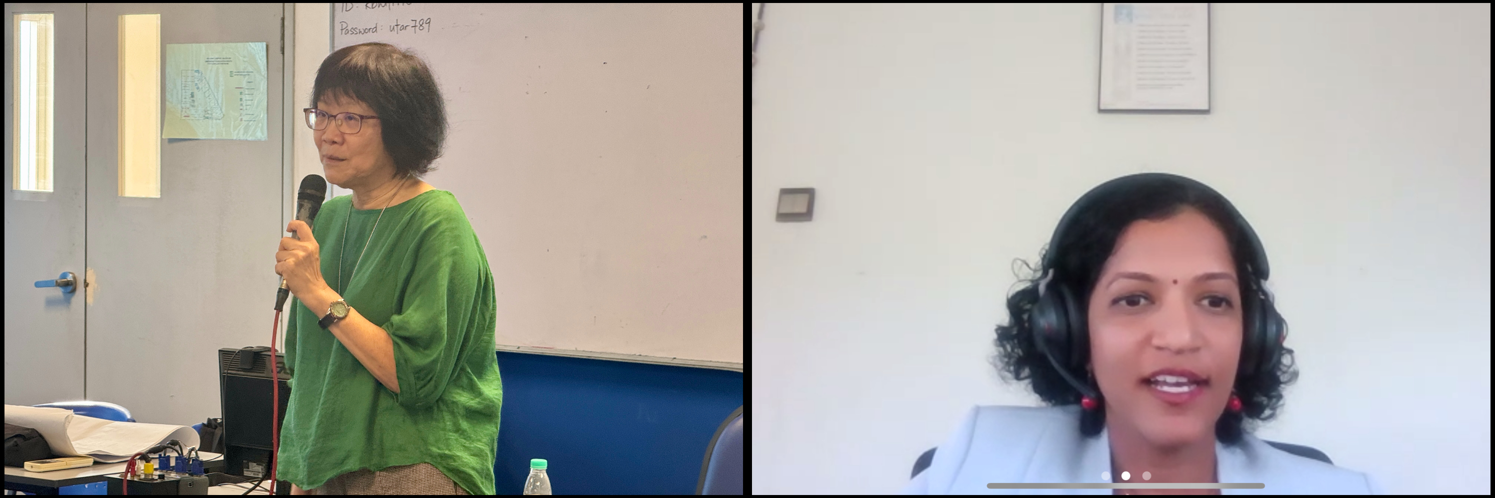 Dr Foo (left) and Ms Geetha (right)