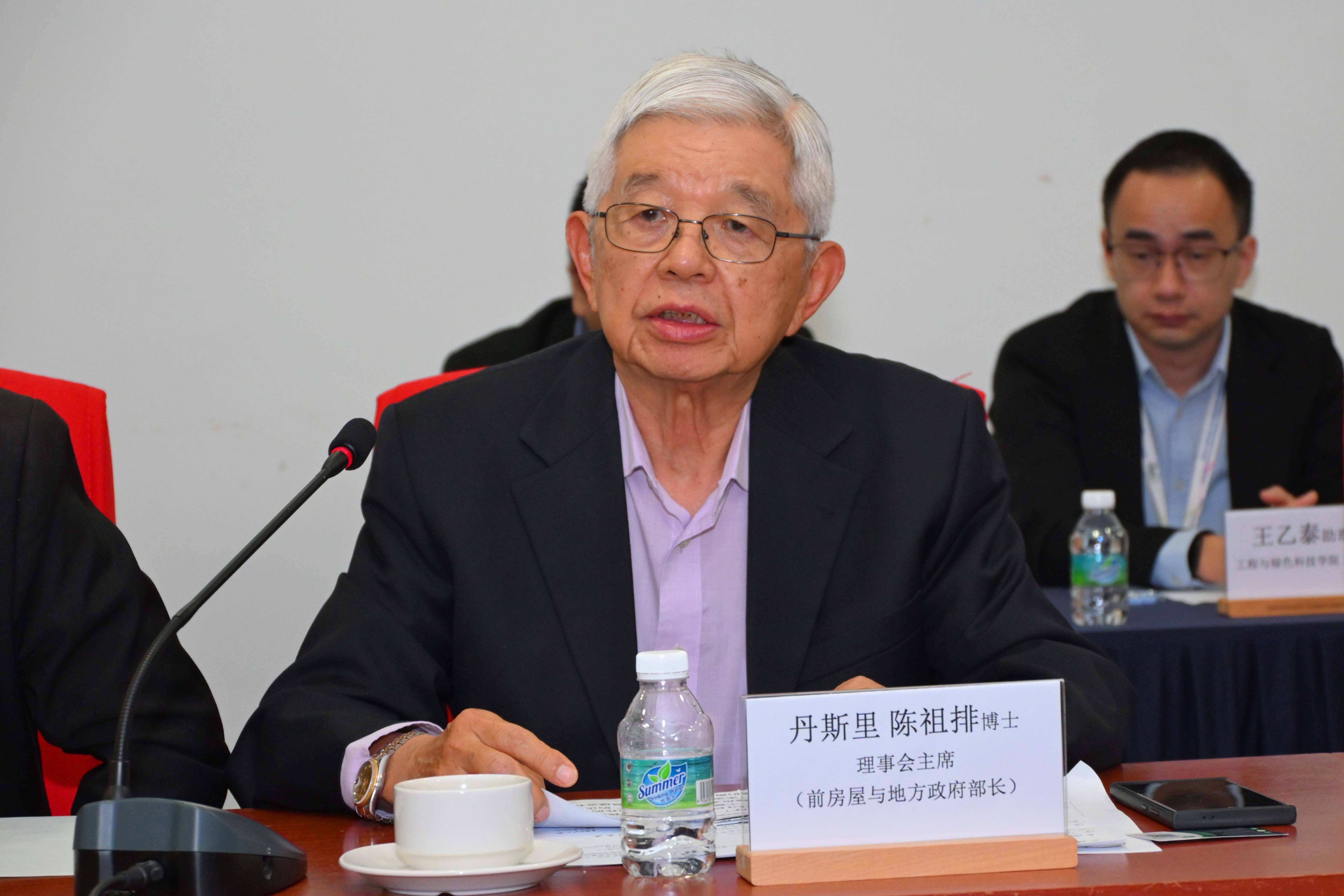 Clockwise, from top left: Prof Dato’ Ewe, Prof Wu, Andrew Cheah, Tan Sri Ting and Dr Zhang