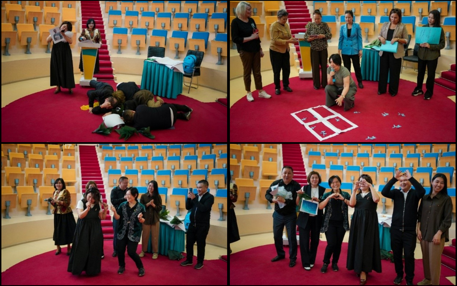 Participants showcasing their creative science drama performance