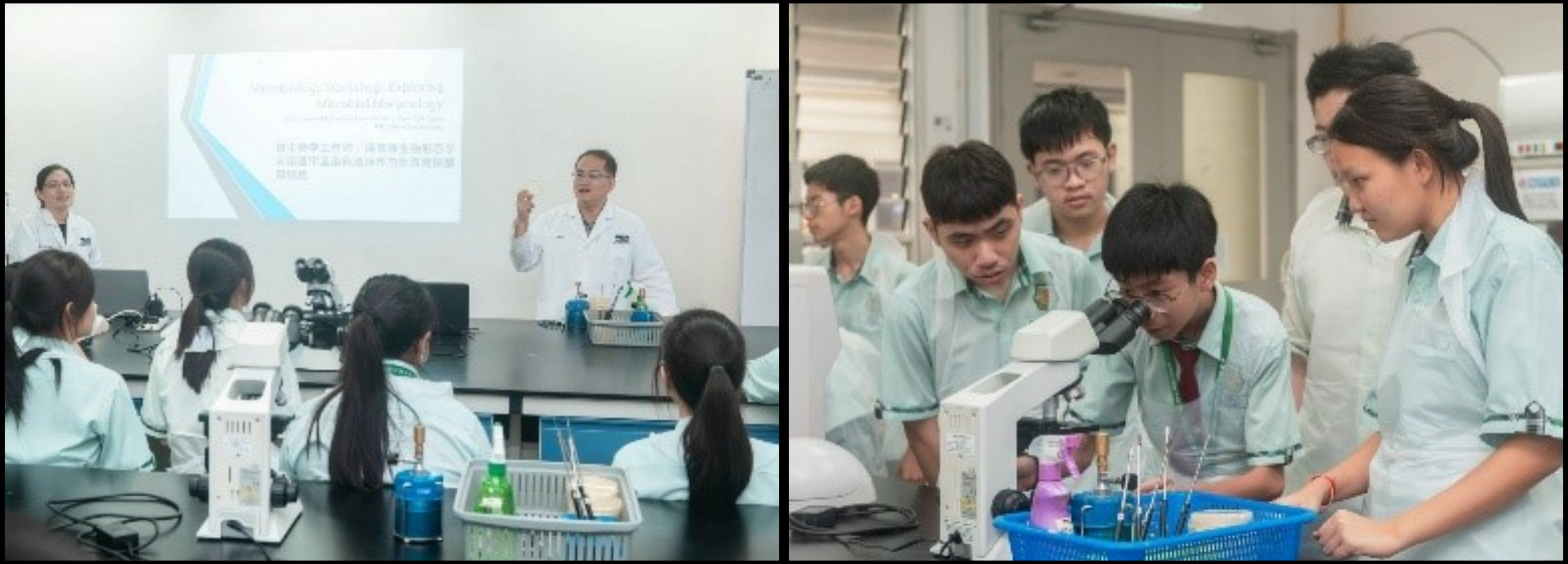 Hands-on Microbiology session with Dr Lee