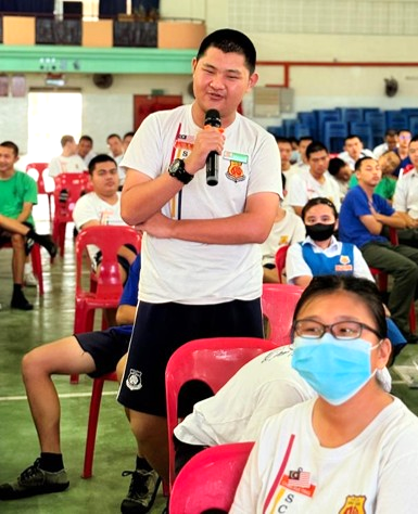Students participating in the interactive talk at SMJK Shing Chung