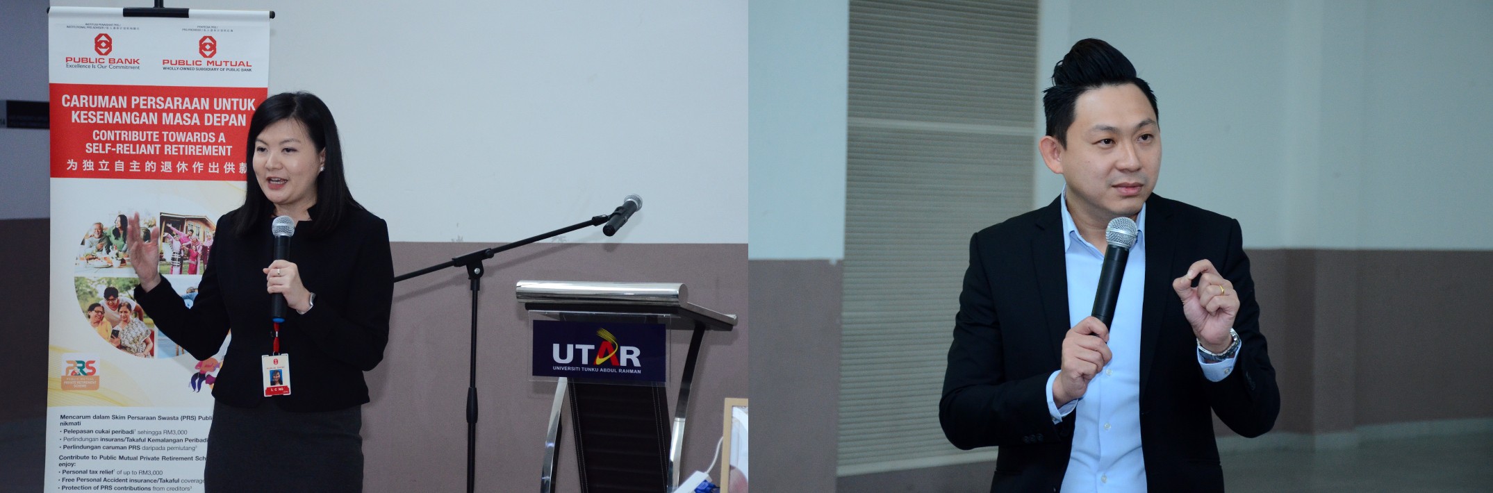 Ms Catherine Ng (left) and Mr Lye (right)