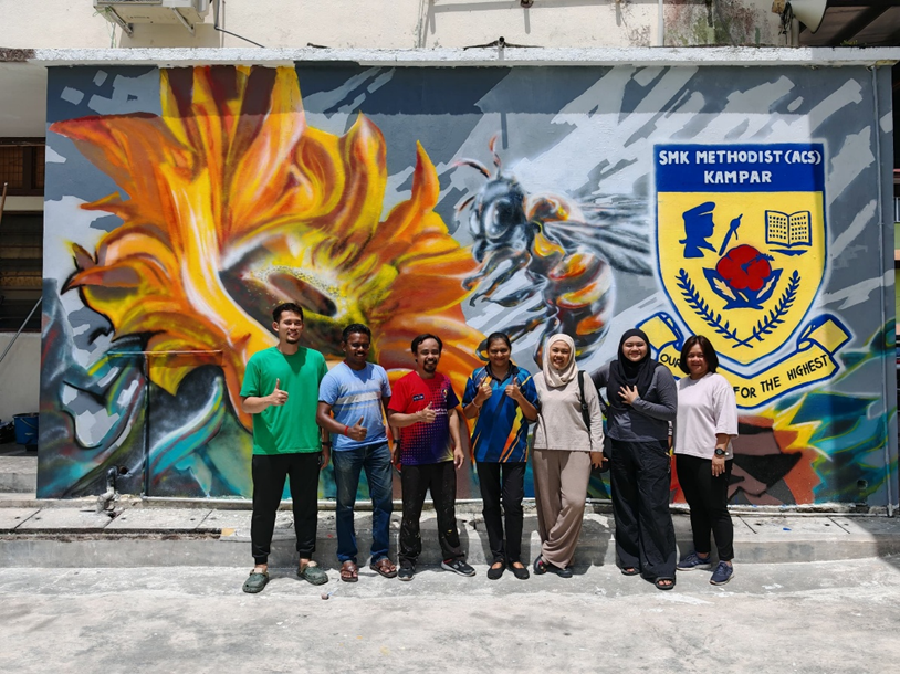 From left: Dr Muhammad, Mr Gangadurai, Mr Abdullah, Ms Virmala (Head of PSV panel - SMK Methodist ACS Kampar), Ms Norlis, Ms Hashima and Ms Audrey