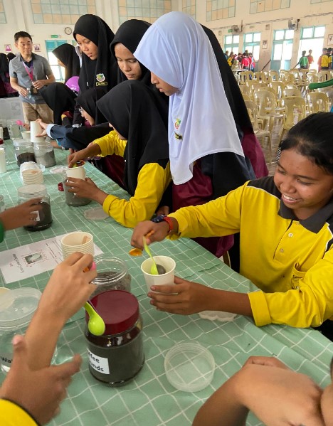 Green minds in action as students create their own eco-friendly coasters
