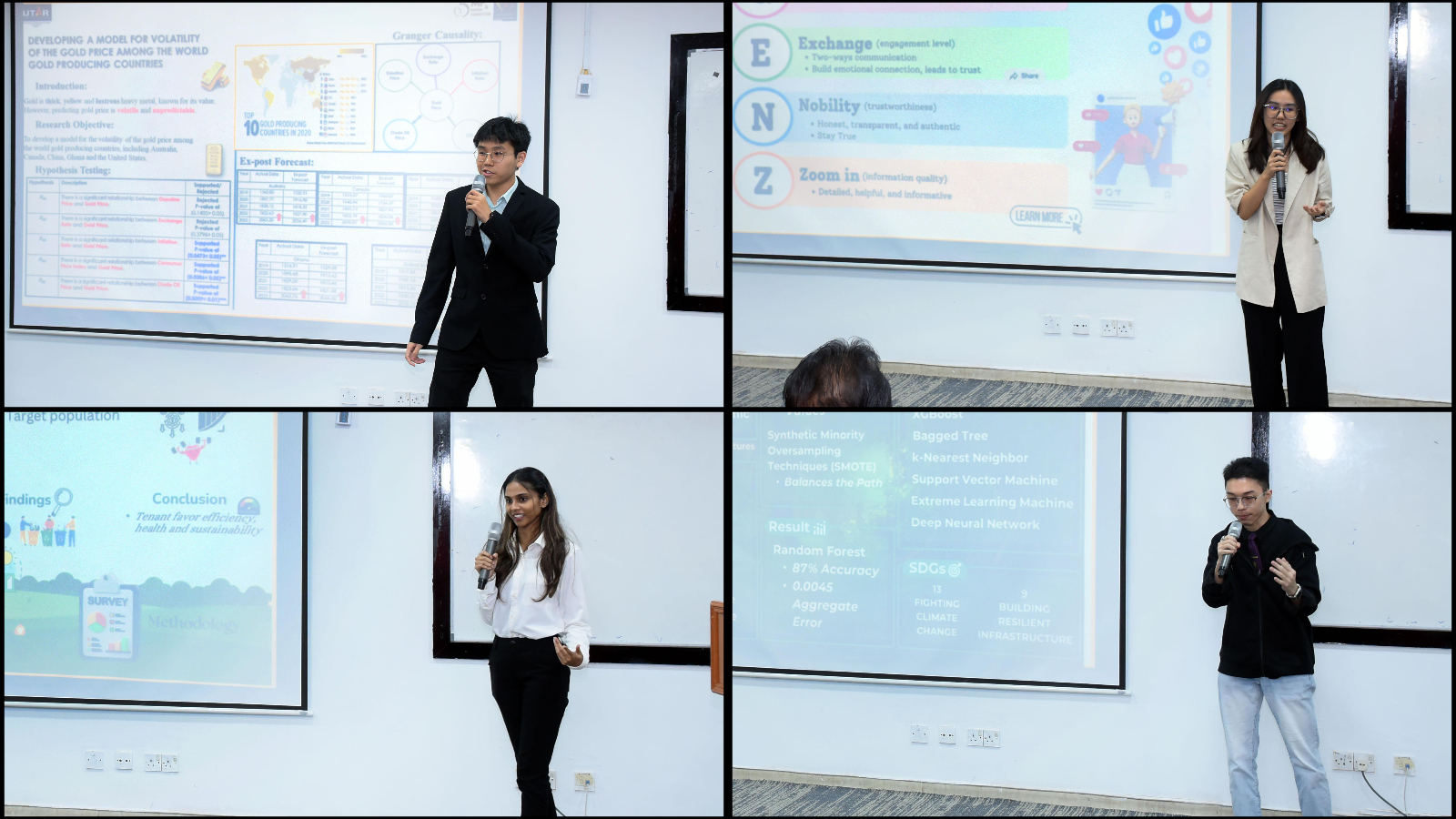 Participants presenting their project