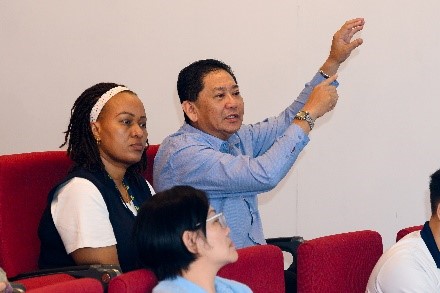 Participants asking questions