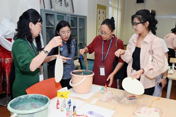 Participants experiencing Chinese culture through interactive hands-on activities