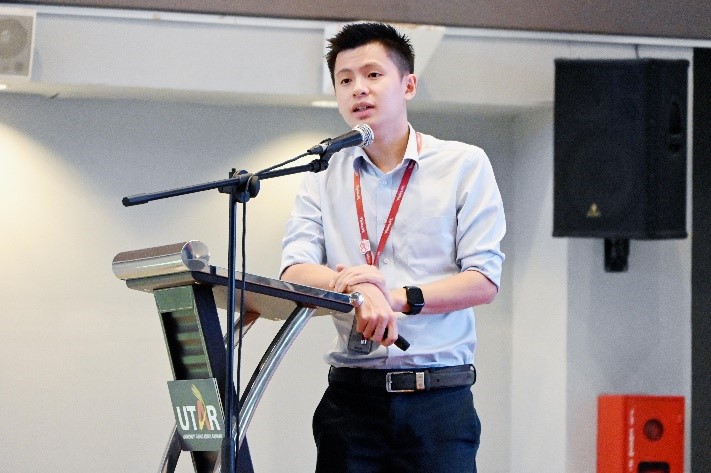 Expert insights in action; (clockwise from top left): Mr Teo, Mr Ong, Dr Joshua, and Dr Chai during their talks