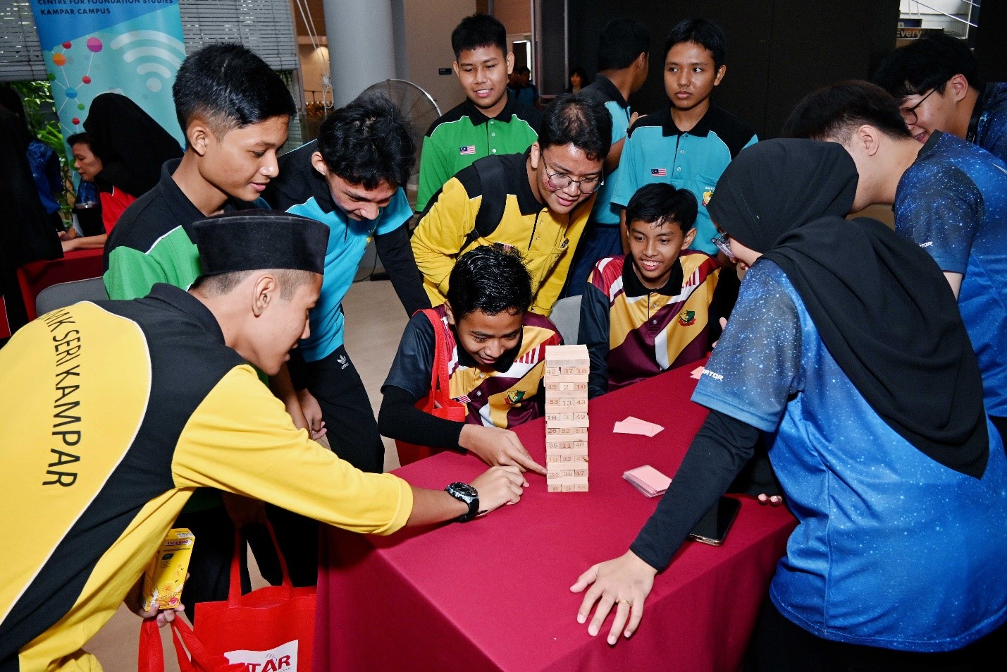 A game of Jenga, ready to stack up excitement for the curious minds