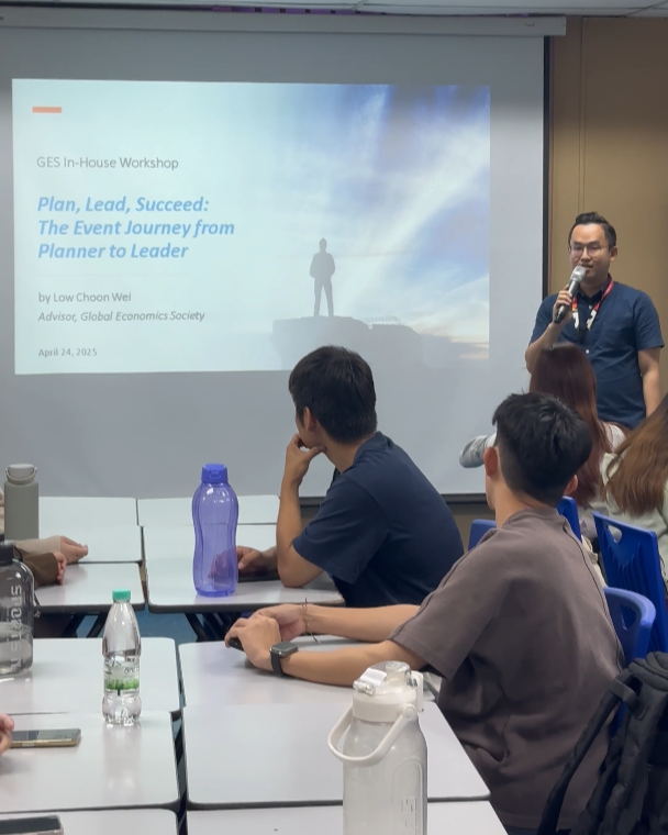 Mr Low sharing his experience