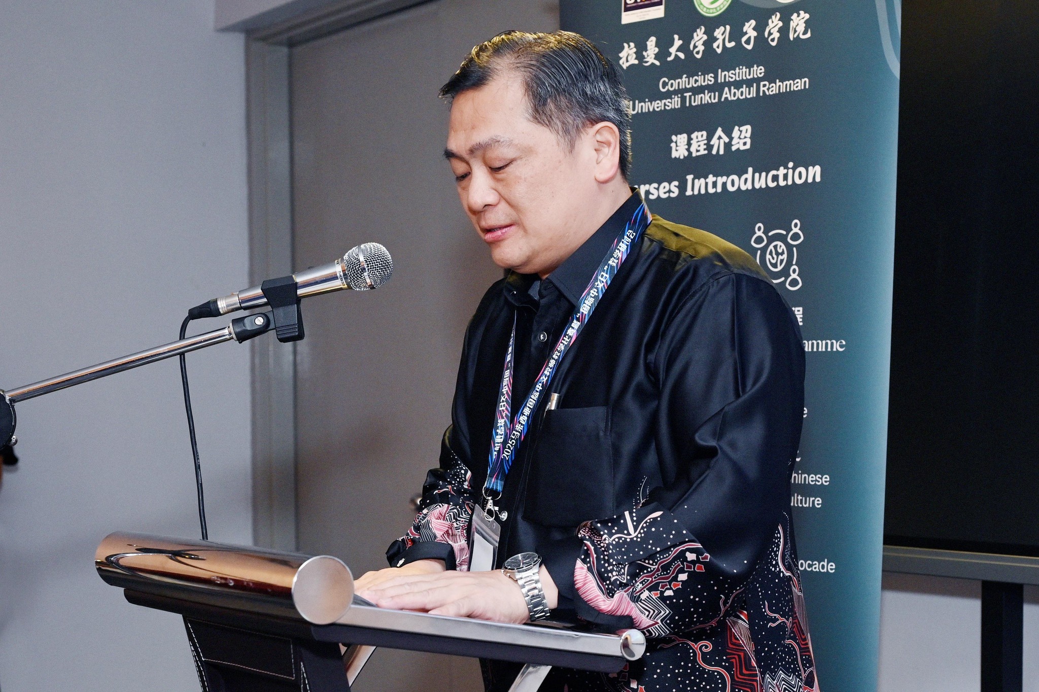 Clockwise from top: Prof Liu, Dr Han, Dr Chong, Prof Ma and Prof Choong delivering their remarks