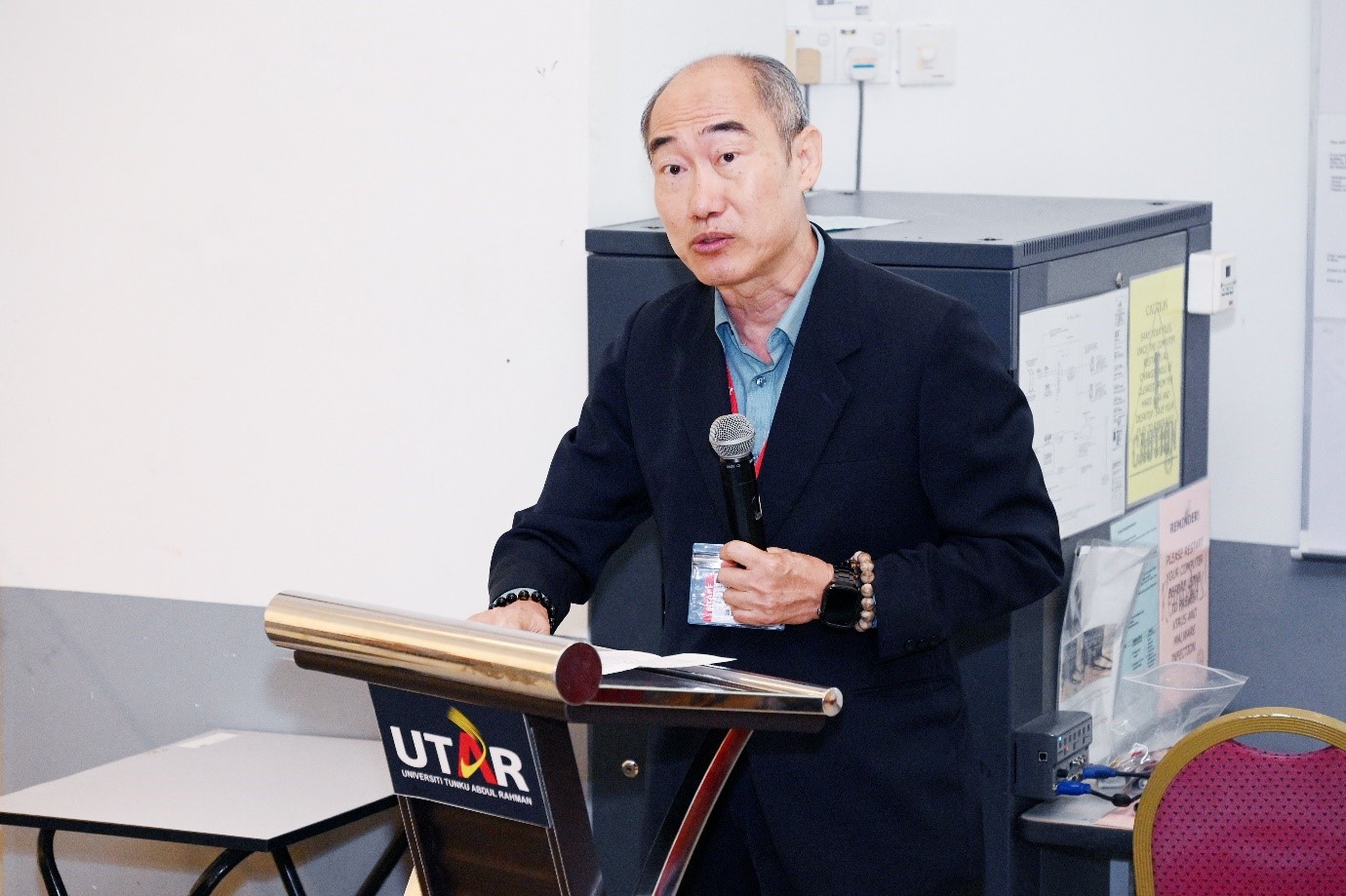 Dr Lim emphasising the importance of sustainable agriculture