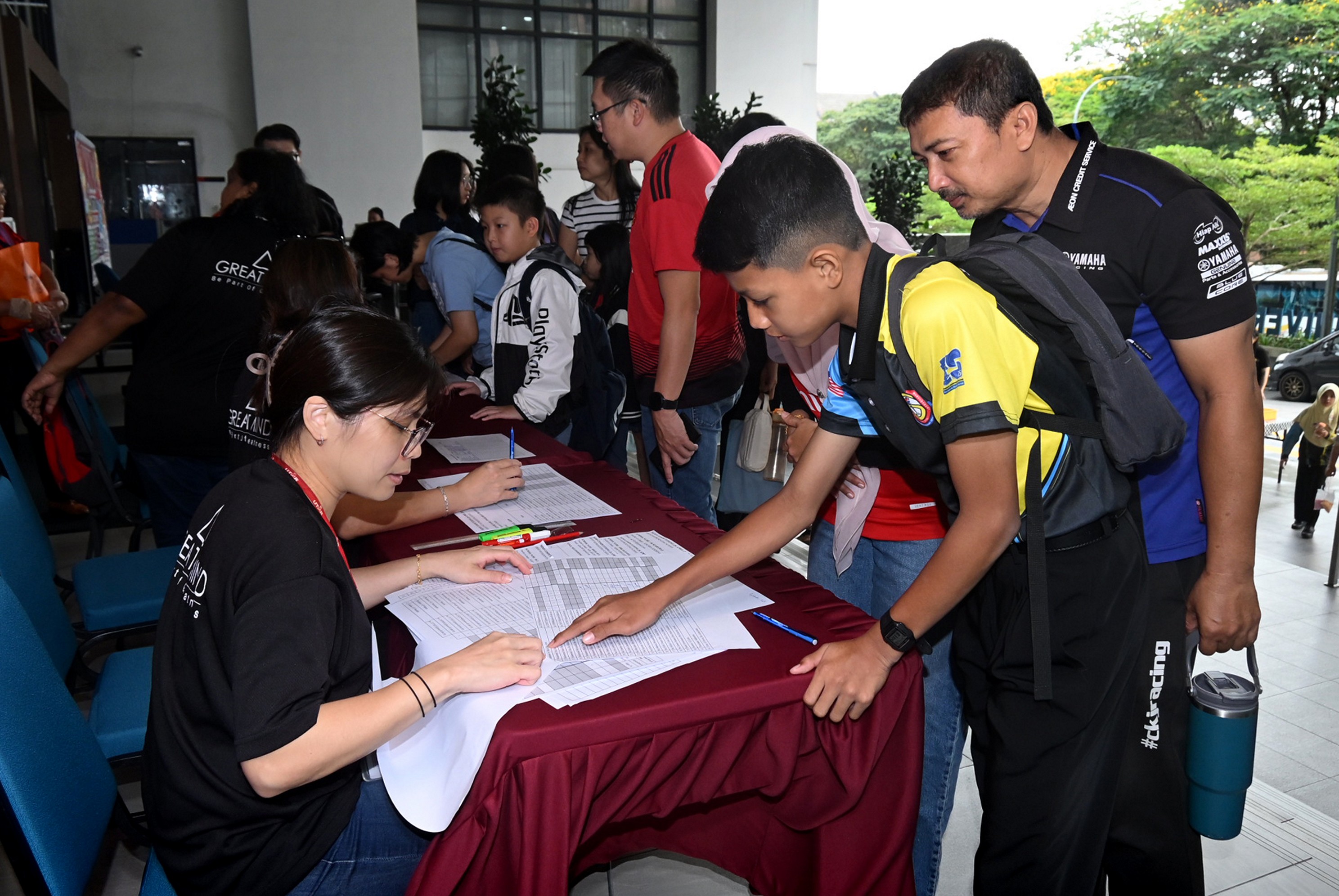 Registration of participants