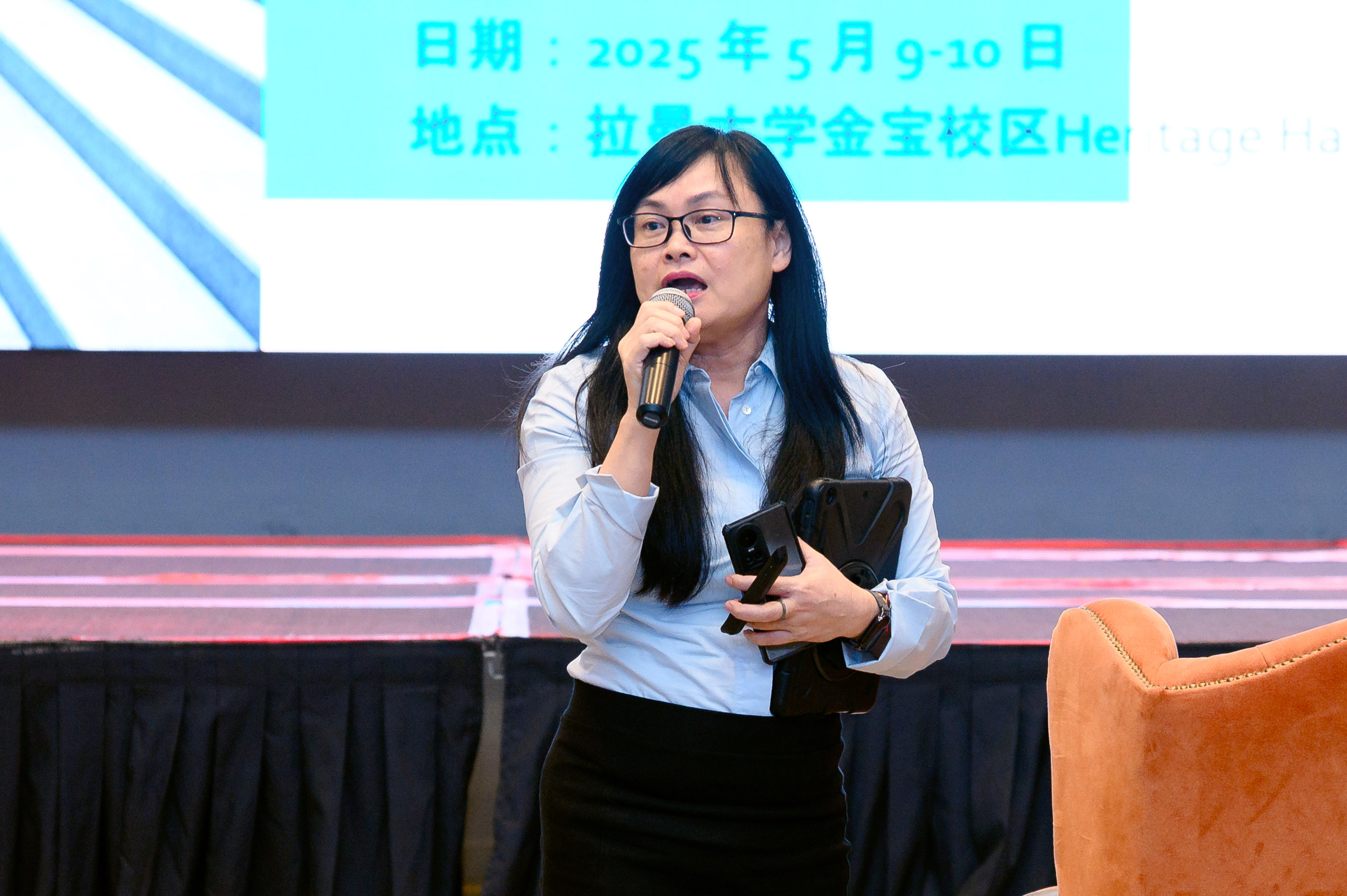 Clockwise, from top left: Dr Ng, Mr Tan, Ms Tan and Ms Chang sharing their views and experiences 