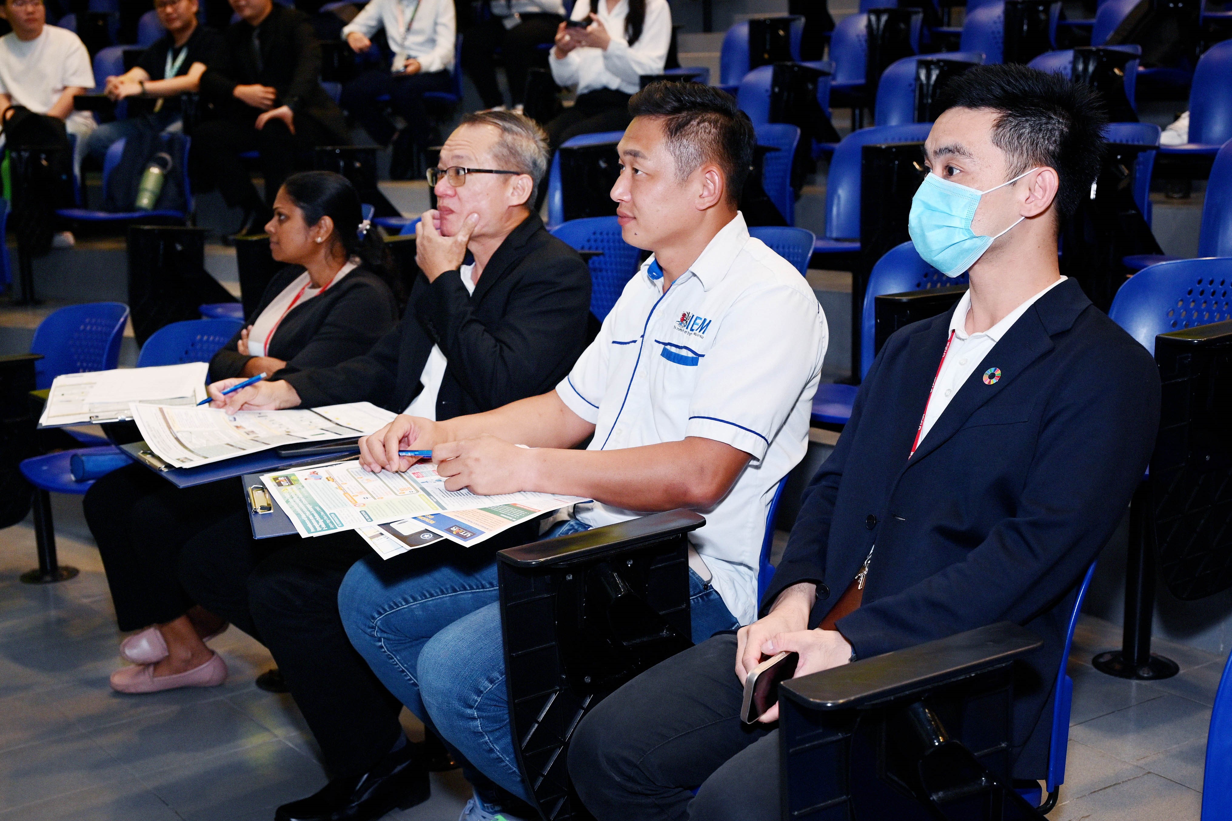 From left: Prof Yamuna, Ir Ts Wong, Ir Darren Chin and Dr Leong 